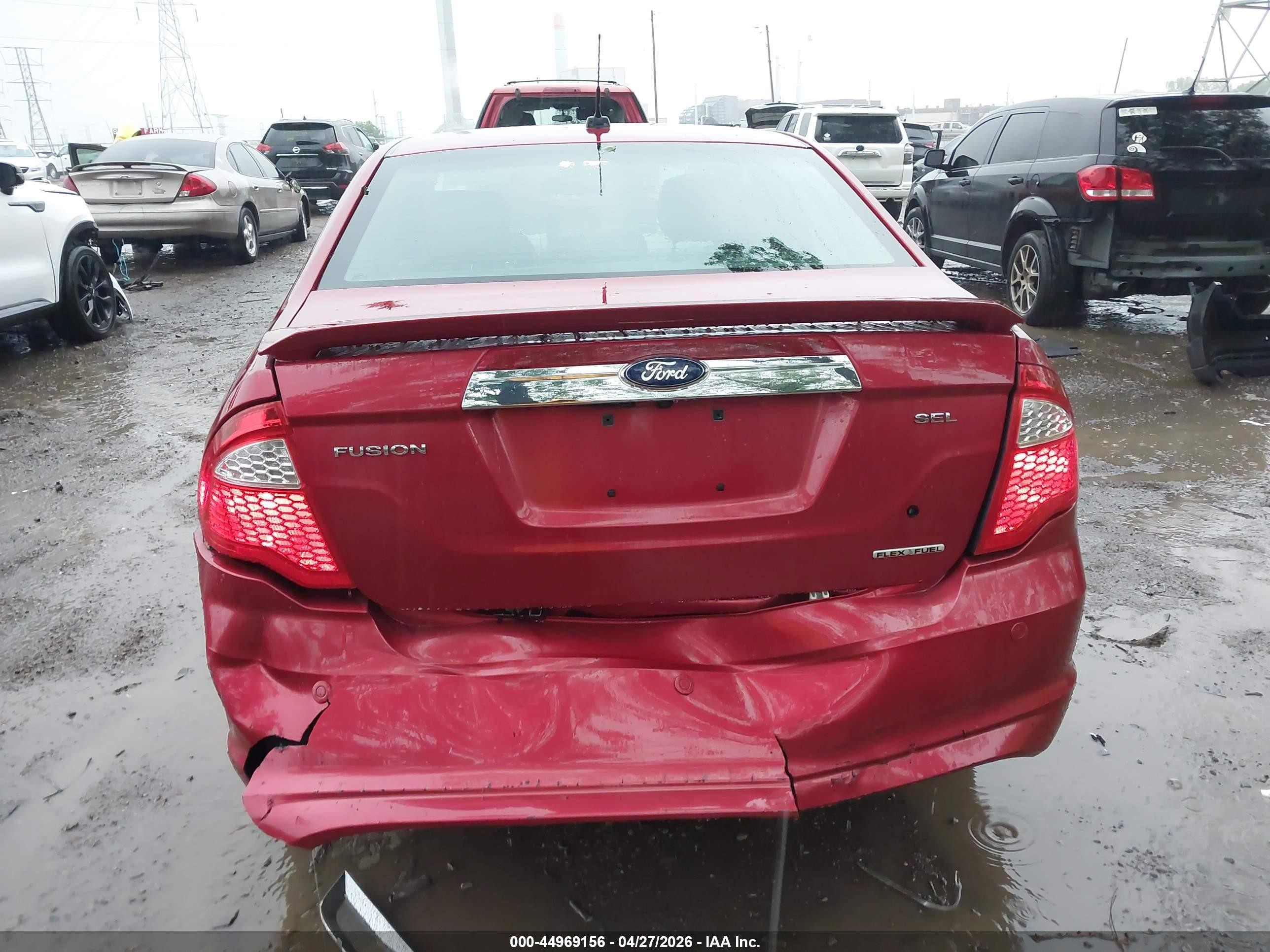 2012 Ford Fusion Sel Red vin: 3FAHP0JG9CR161757