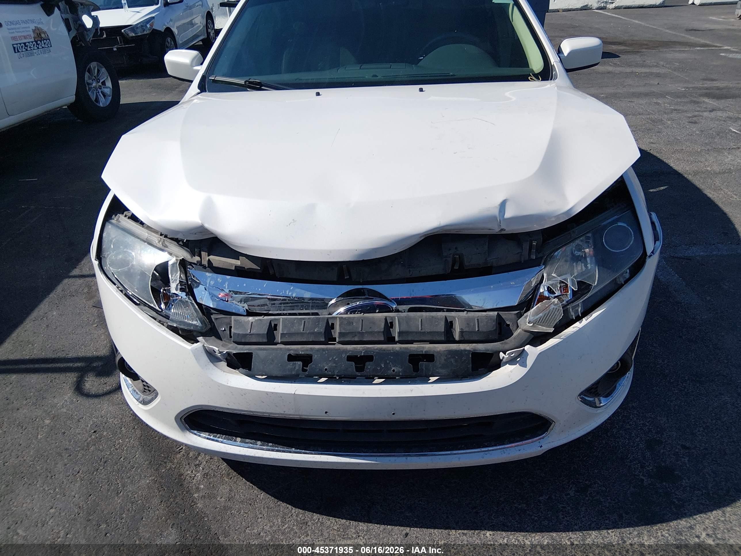 2010 Ford Fusion Sel Белый vin: 3FAHP0JGXAR233093