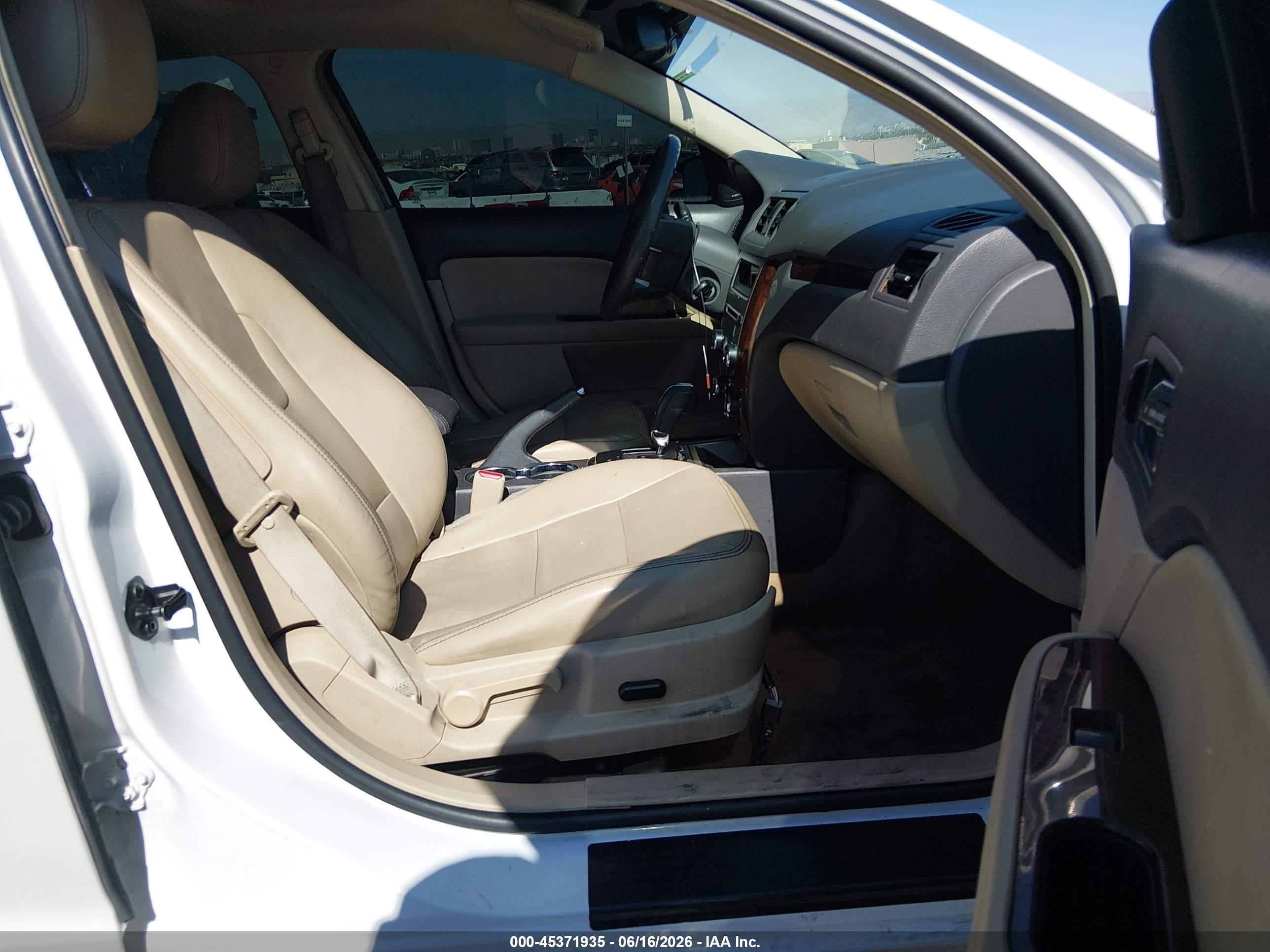 2010 Ford Fusion Sel Белый vin: 3FAHP0JGXAR233093