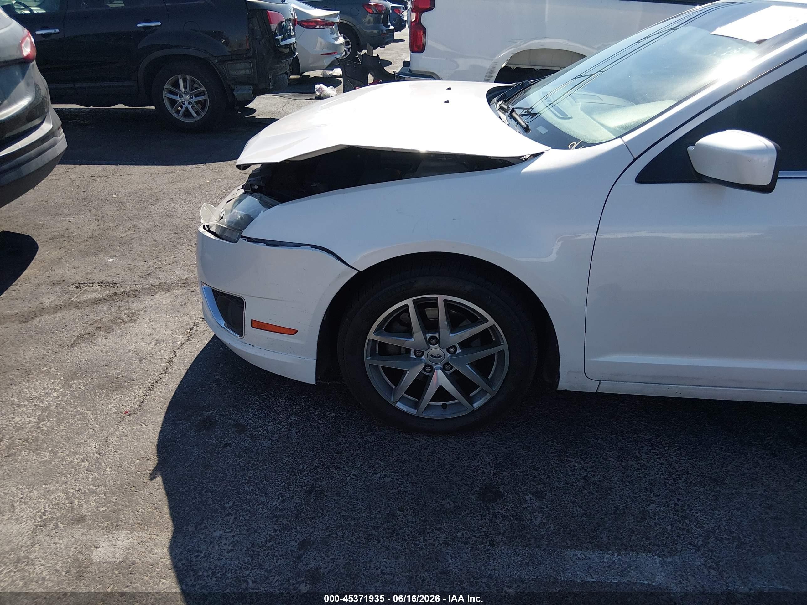2010 Ford Fusion Sel Белый vin: 3FAHP0JGXAR233093