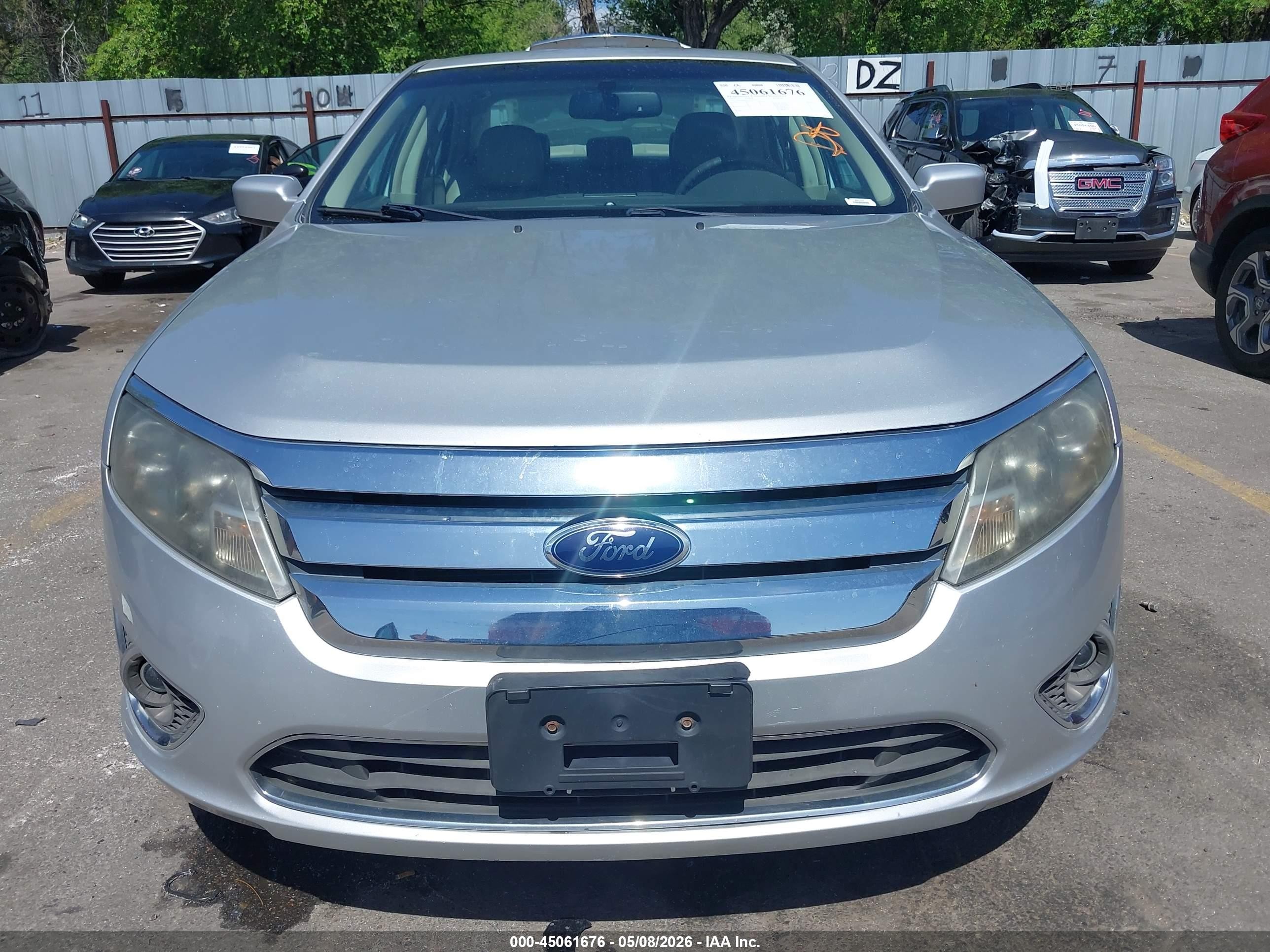 2010 Ford Fusion Sel Silver vin: 3FAHP0JGXAR277627