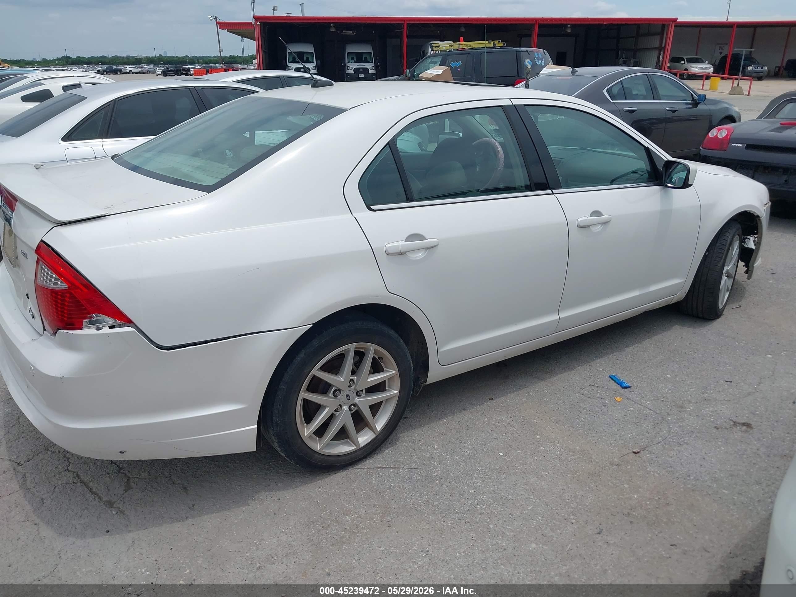 2010 Ford Fusion Sel White vin: 3FAHP0JGXAR292760