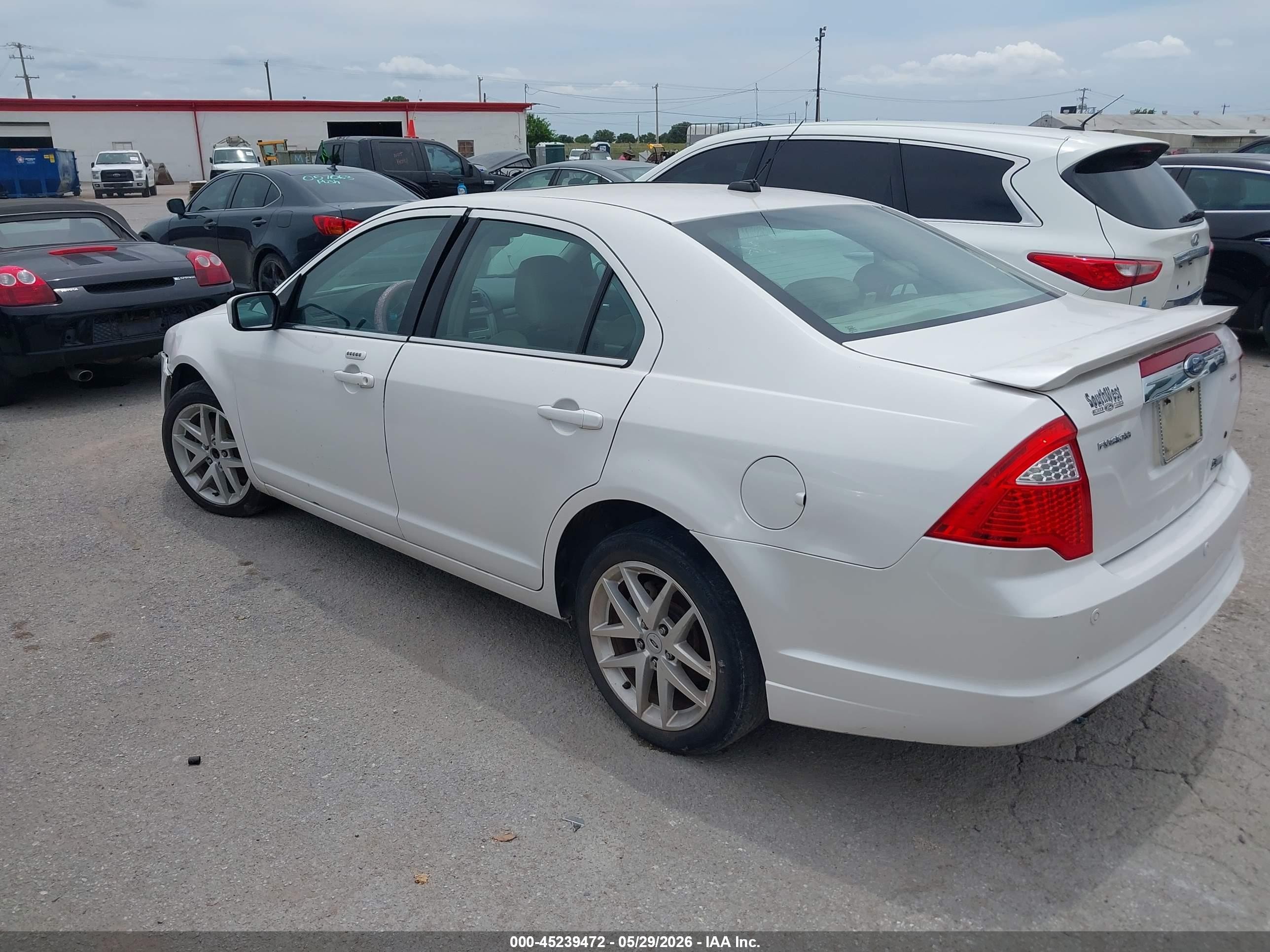 2010 Ford Fusion Sel White vin: 3FAHP0JGXAR292760