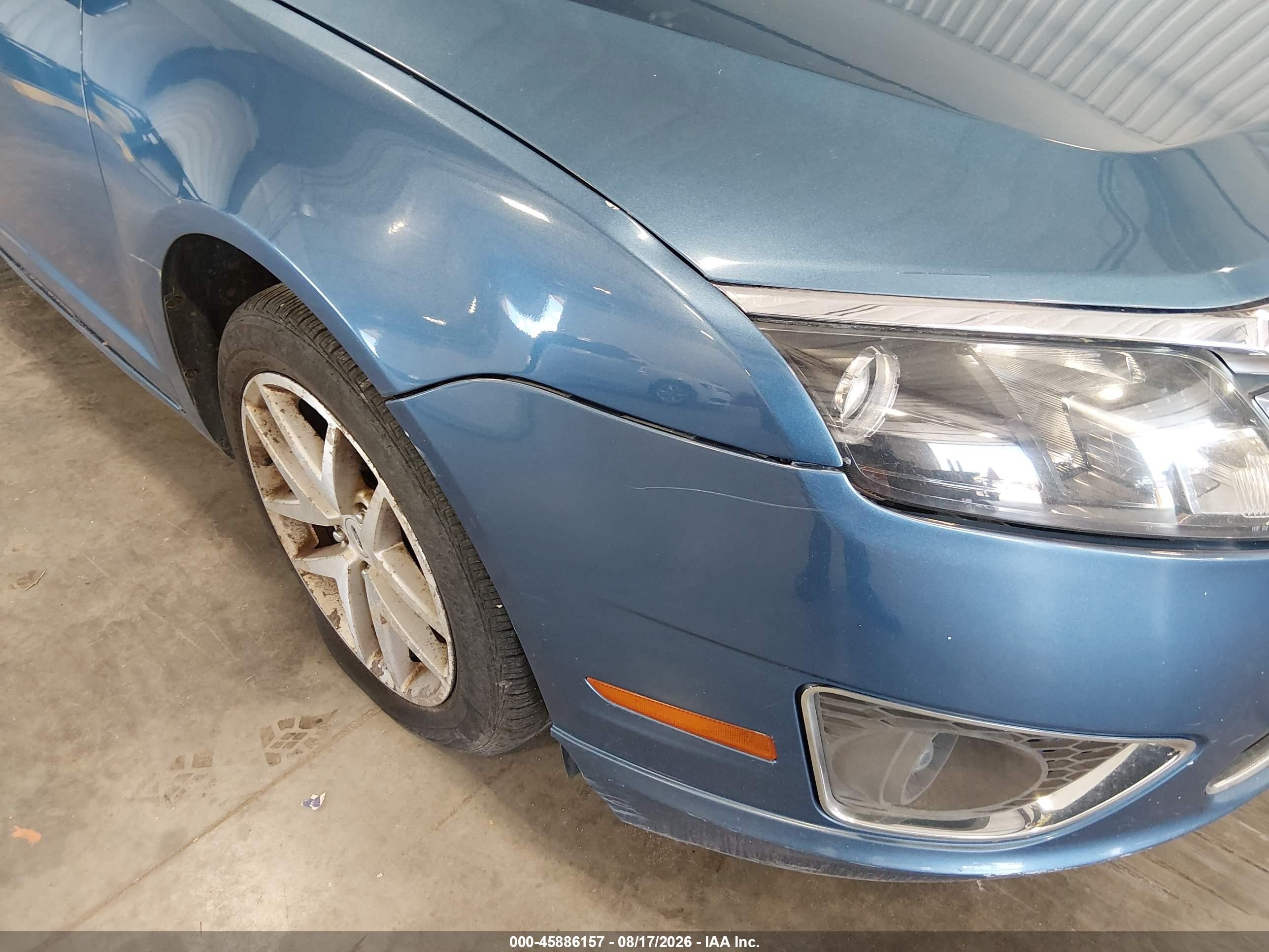 2010 Ford Fusion Sel Blue vin: 3FAHP0JGXAR316832