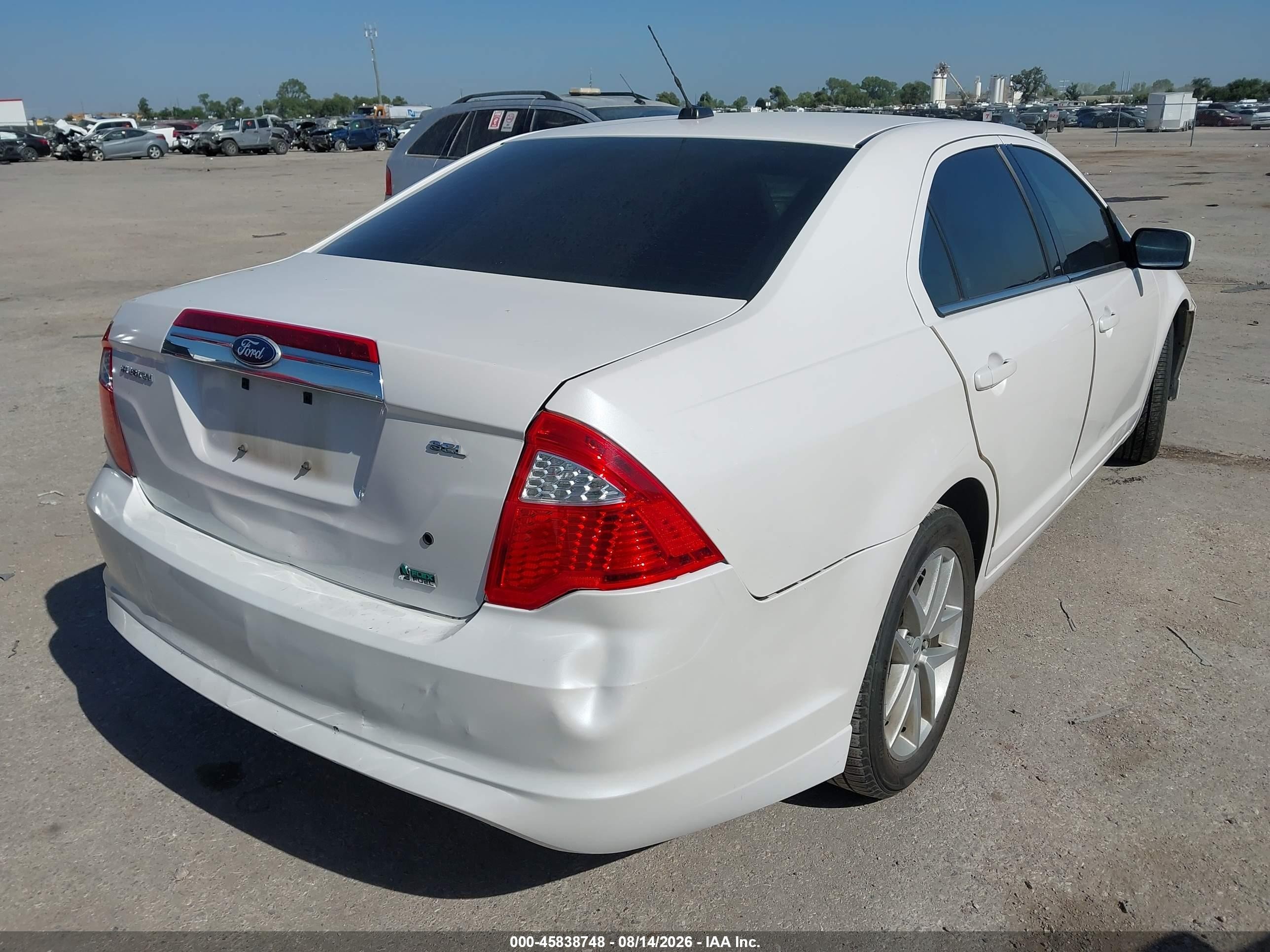 2010 Ford Fusion Sel White vin: 3FAHP0JGXAR392681