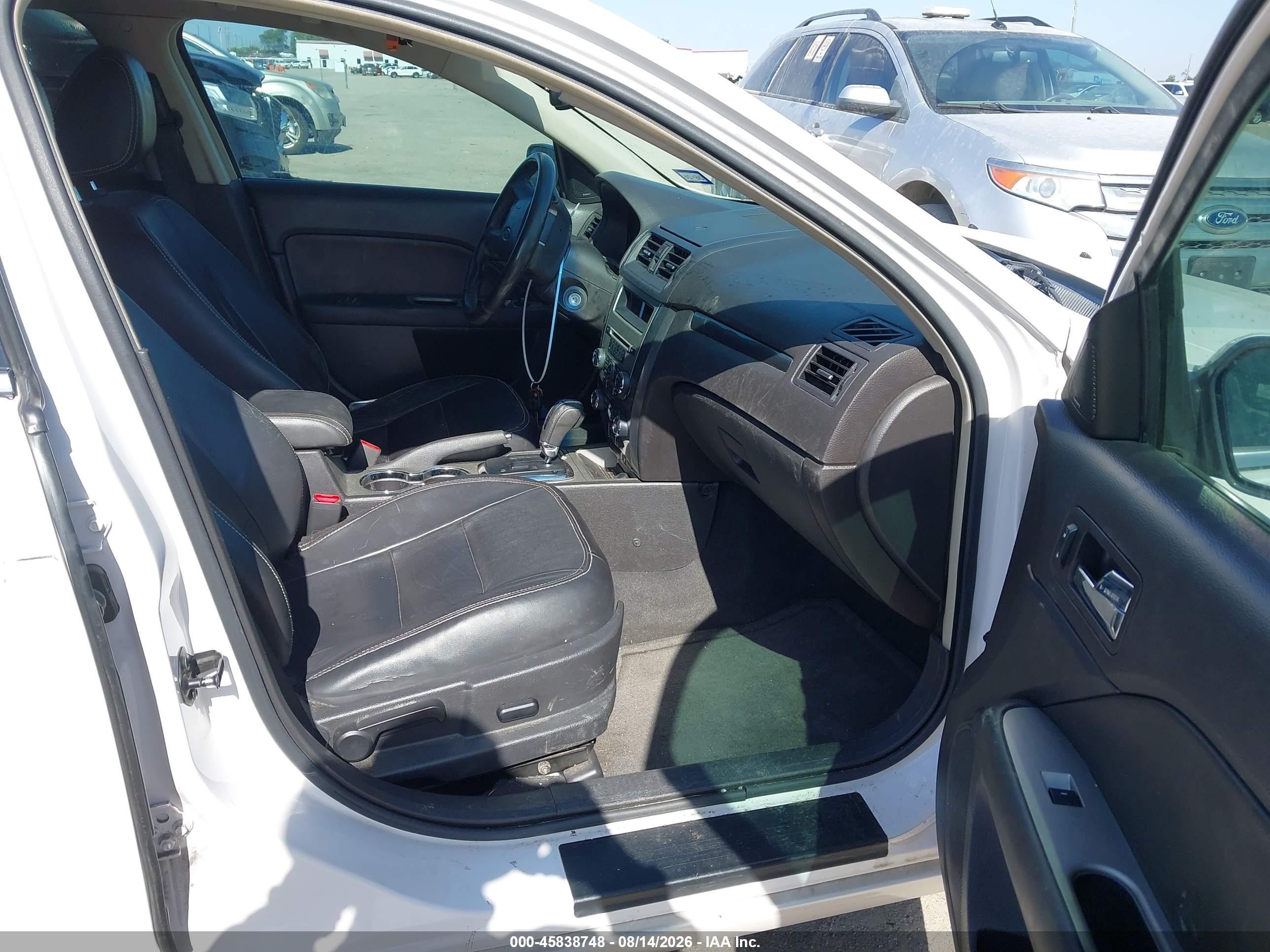 2010 Ford Fusion Sel White vin: 3FAHP0JGXAR392681