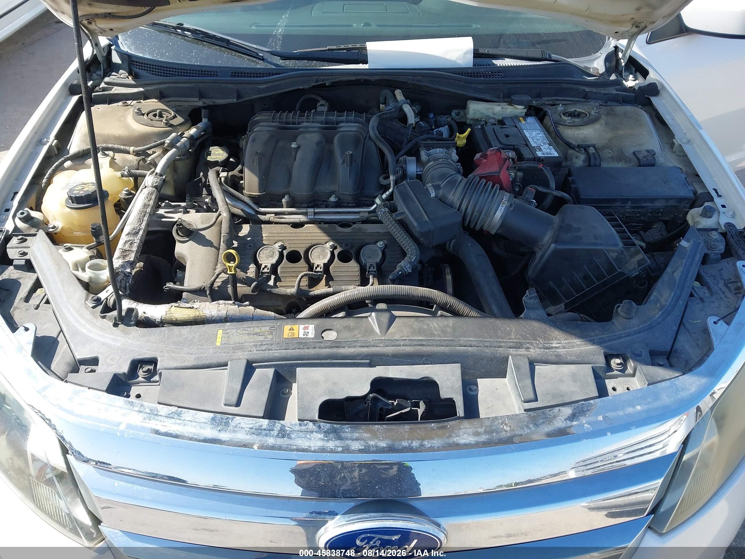 2010 Ford Fusion Sel White vin: 3FAHP0JGXAR392681