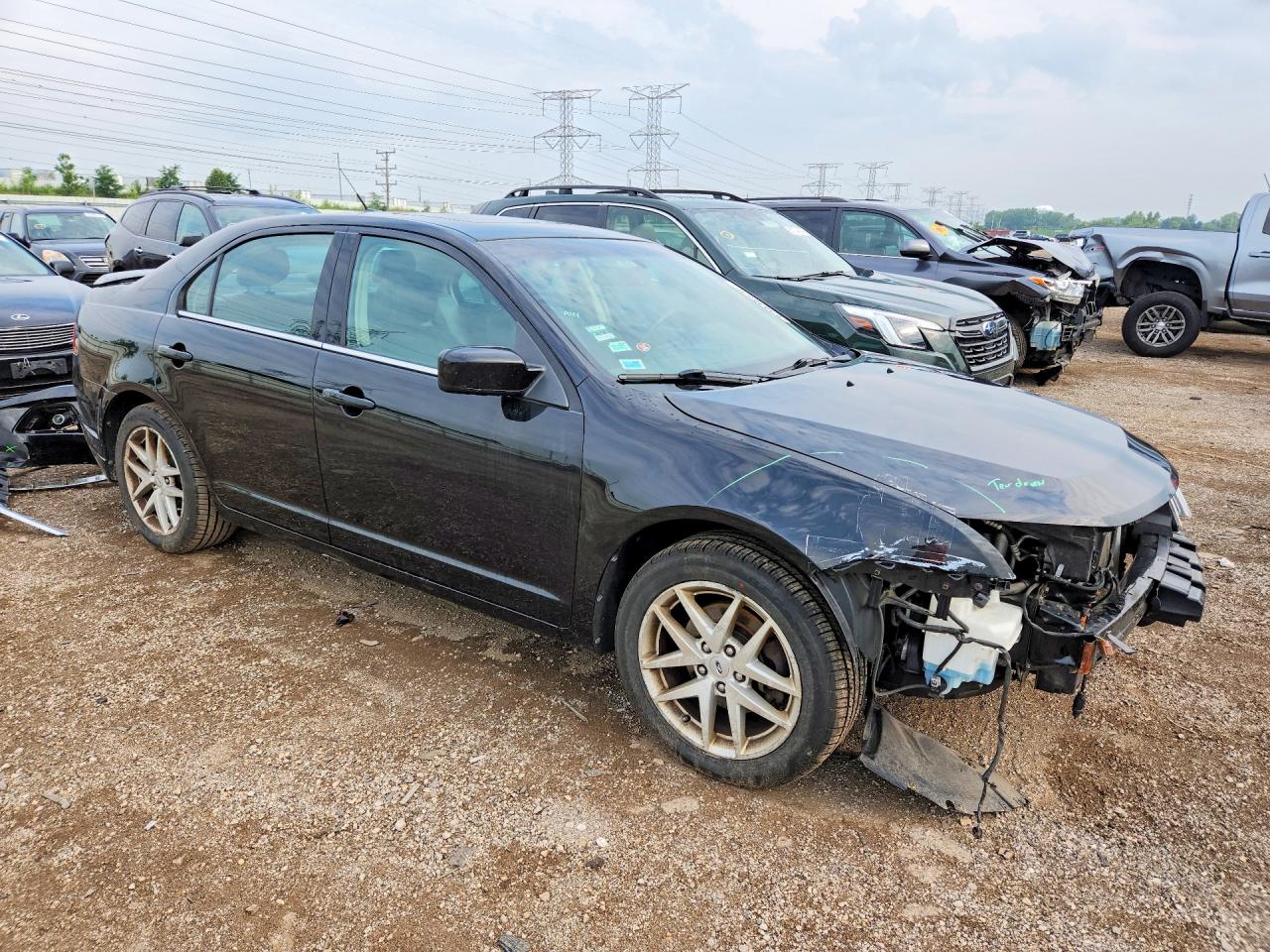 2012 Ford Fusion Sel Black vin: 3FAHP0JGXCR114785
