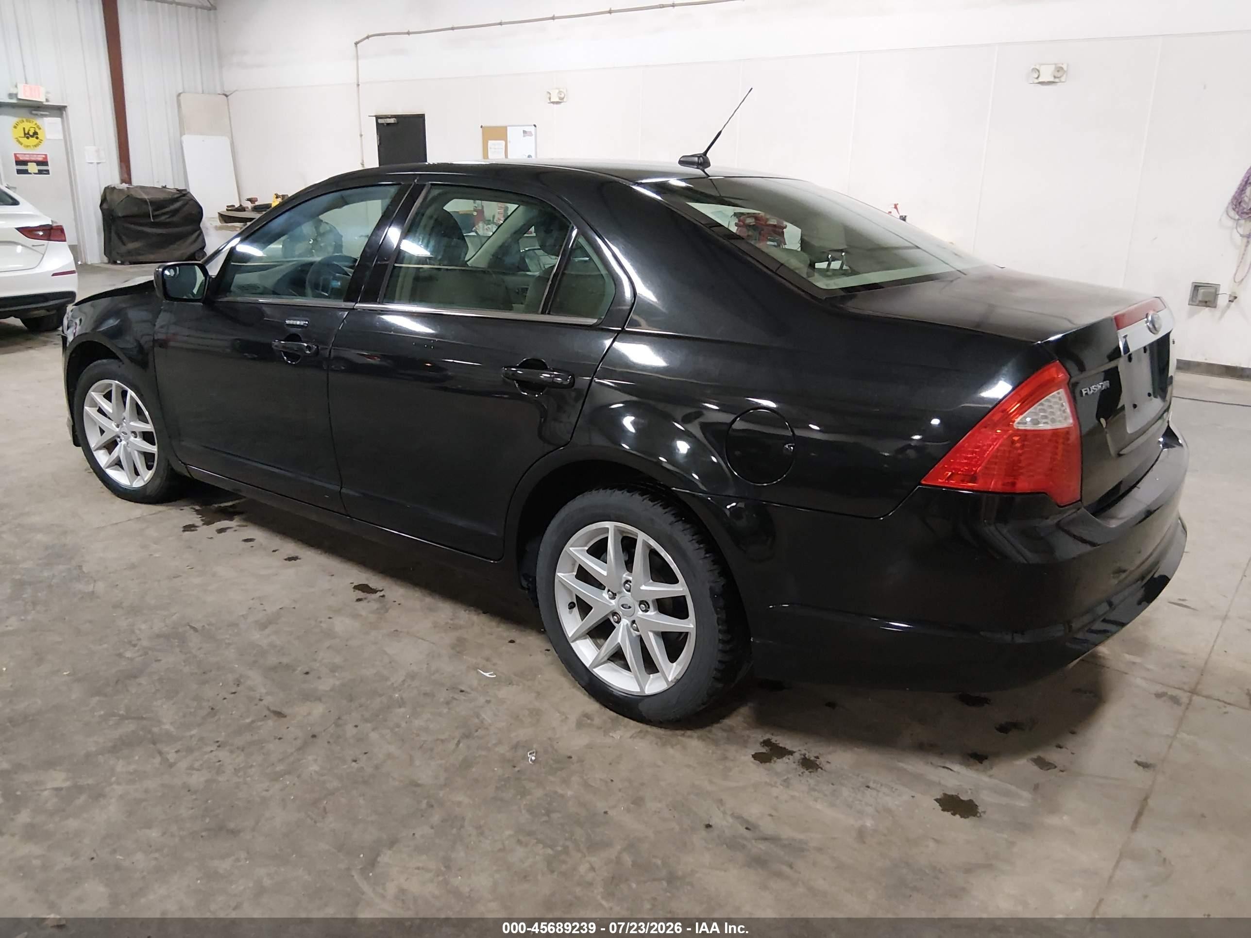 2012 Ford Fusion Sel Black vin: 3FAHP0JGXCR274309