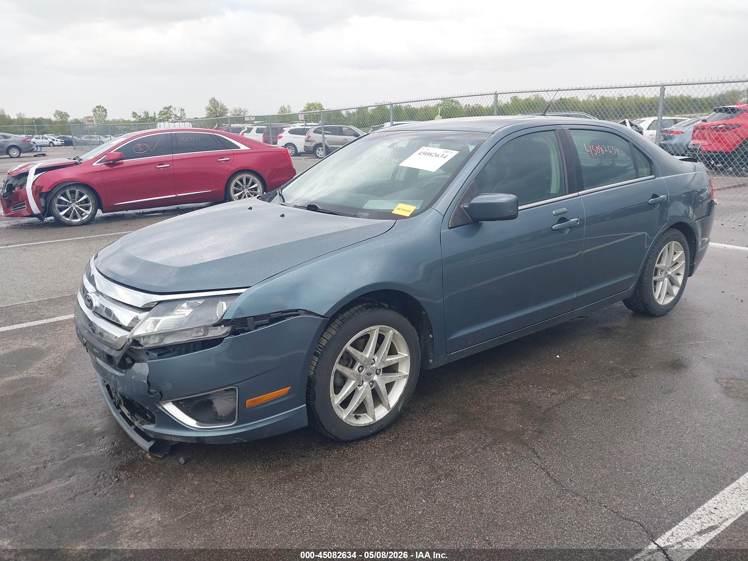 2012 Ford Fusion Sel Бирюзовый vin: 3FAHP0JGXCR357027