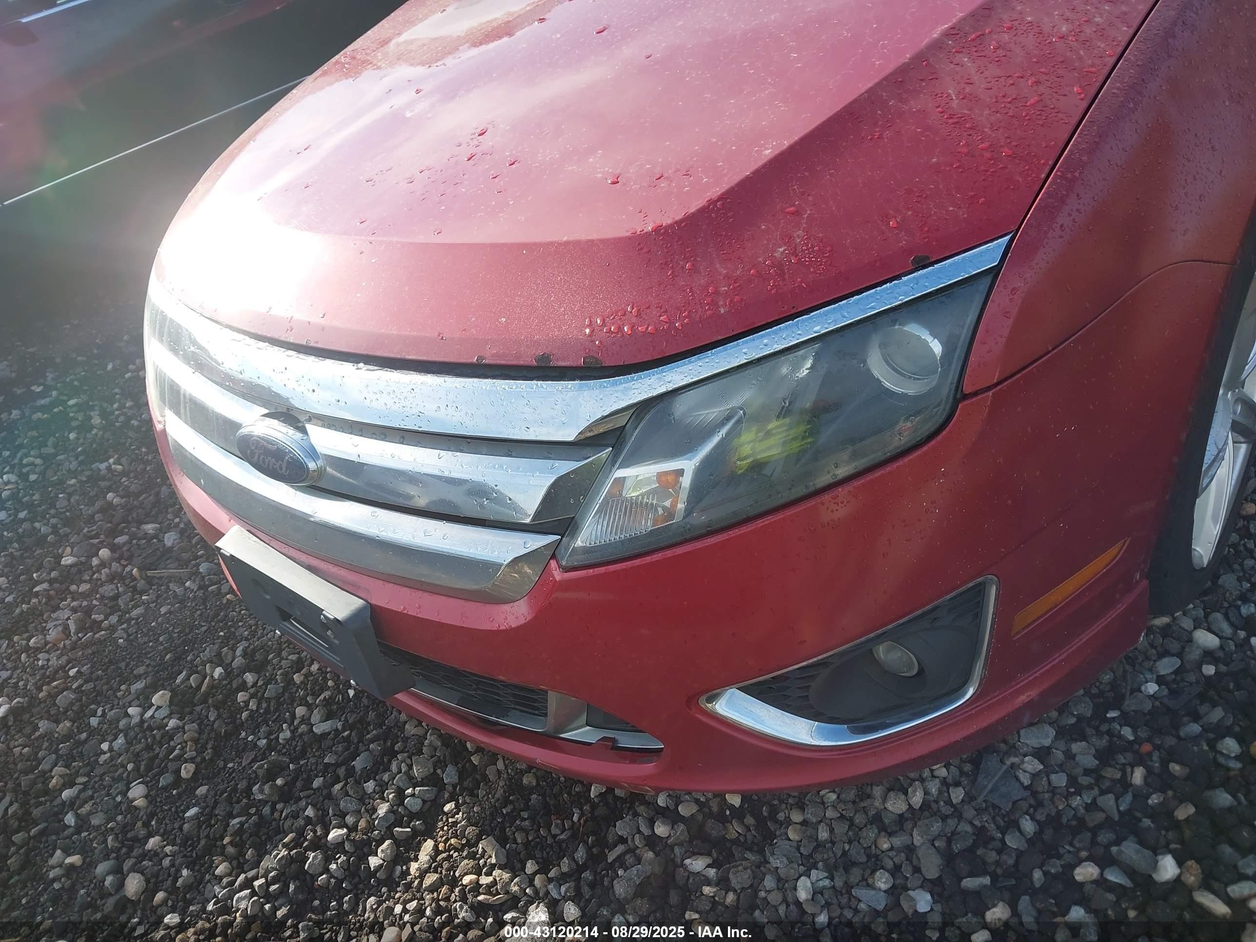 2010 Ford Fusion Sport Красный vin: 3FAHP0KC0AR189245