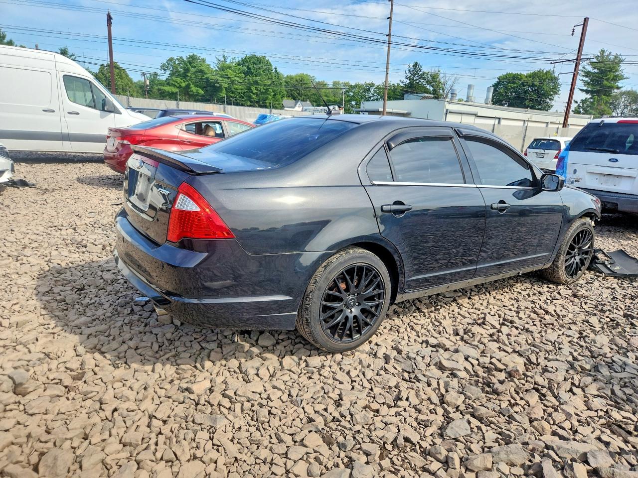 2011 Ford Fusion Sport Black vin: 3FAHP0KC0BR182393