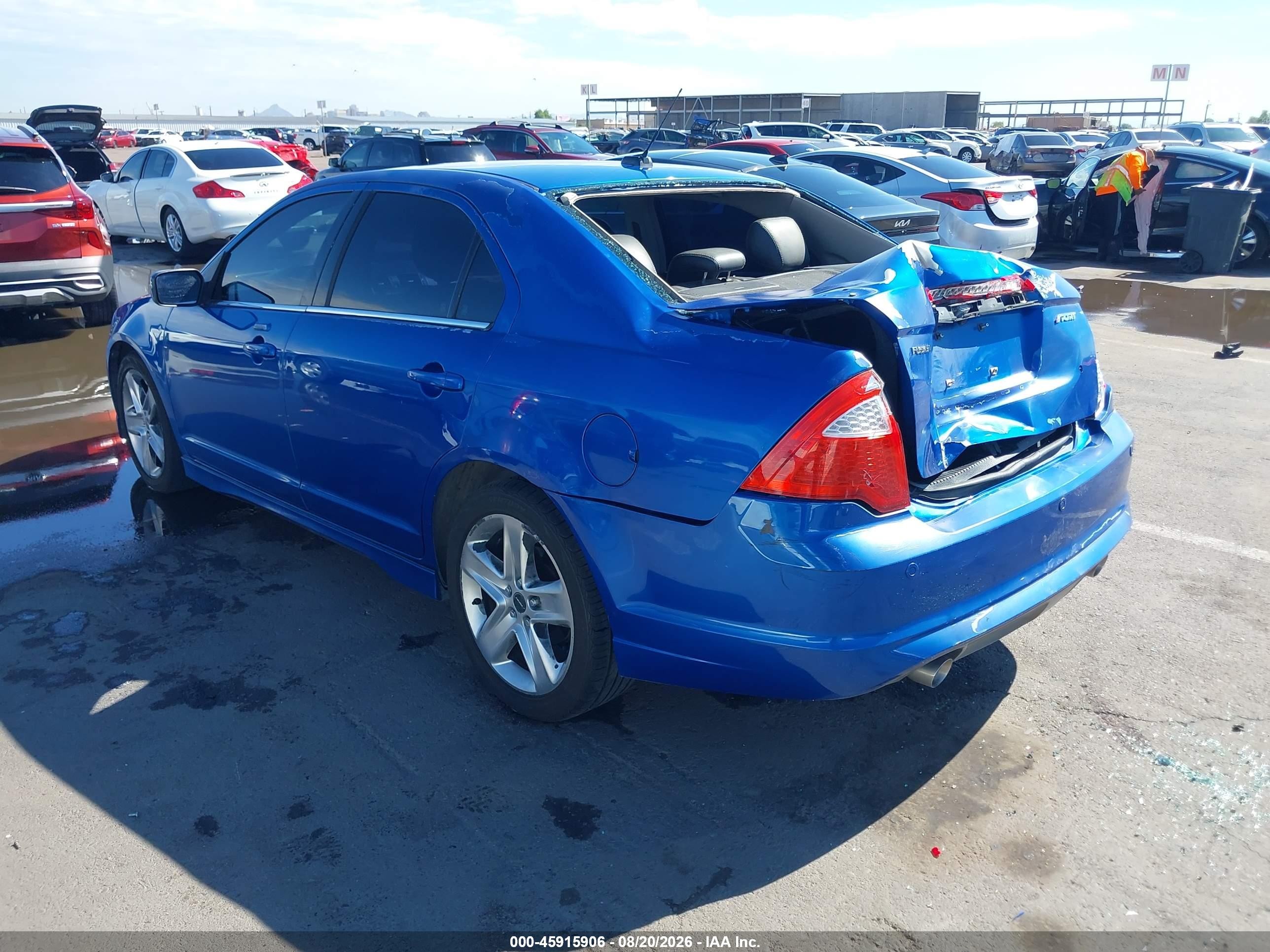 2011 Ford Fusion Sport Синий vin: 3FAHP0KC1BR131548
