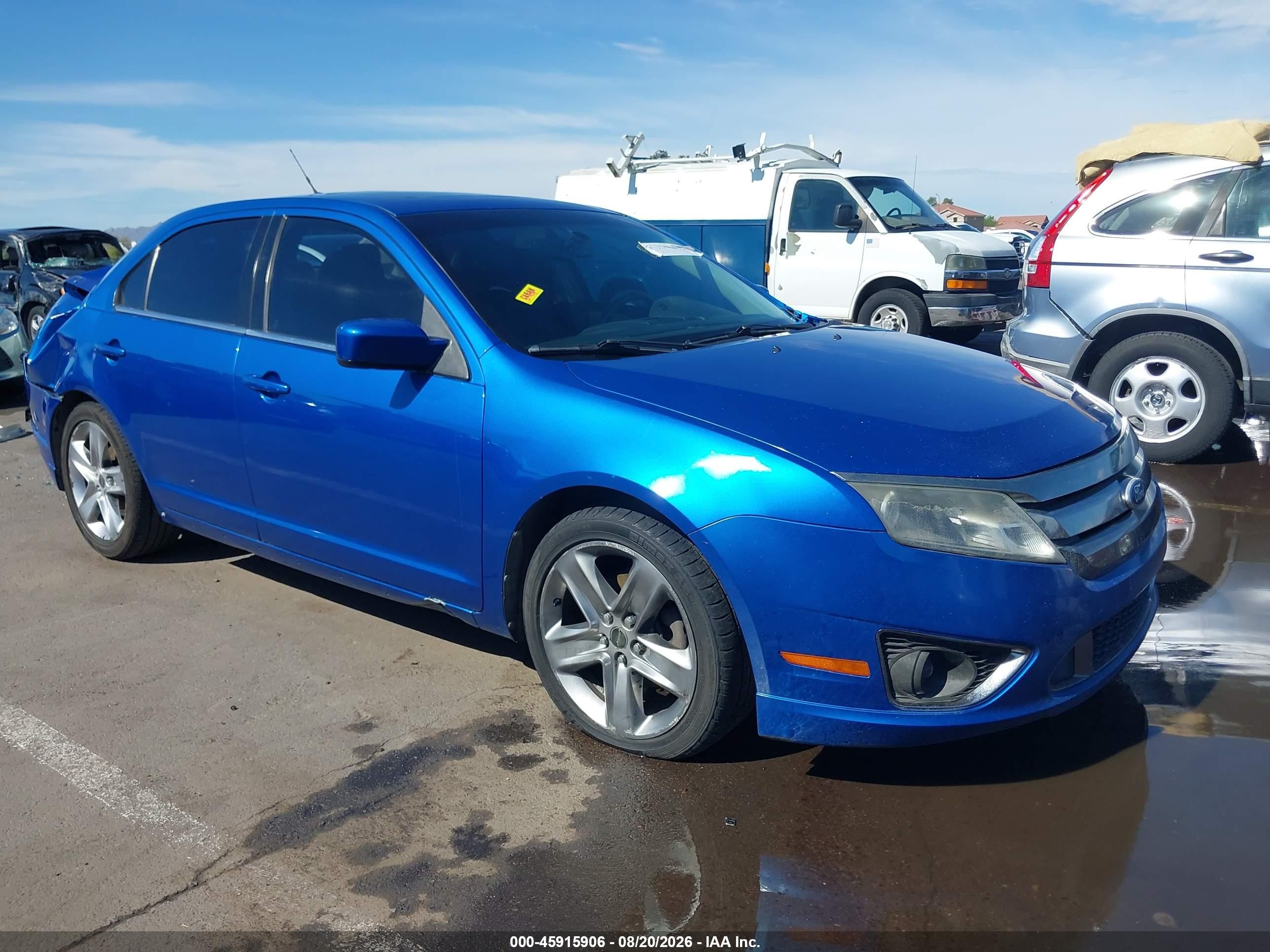 2011 Ford Fusion Sport Синий vin: 3FAHP0KC1BR131548