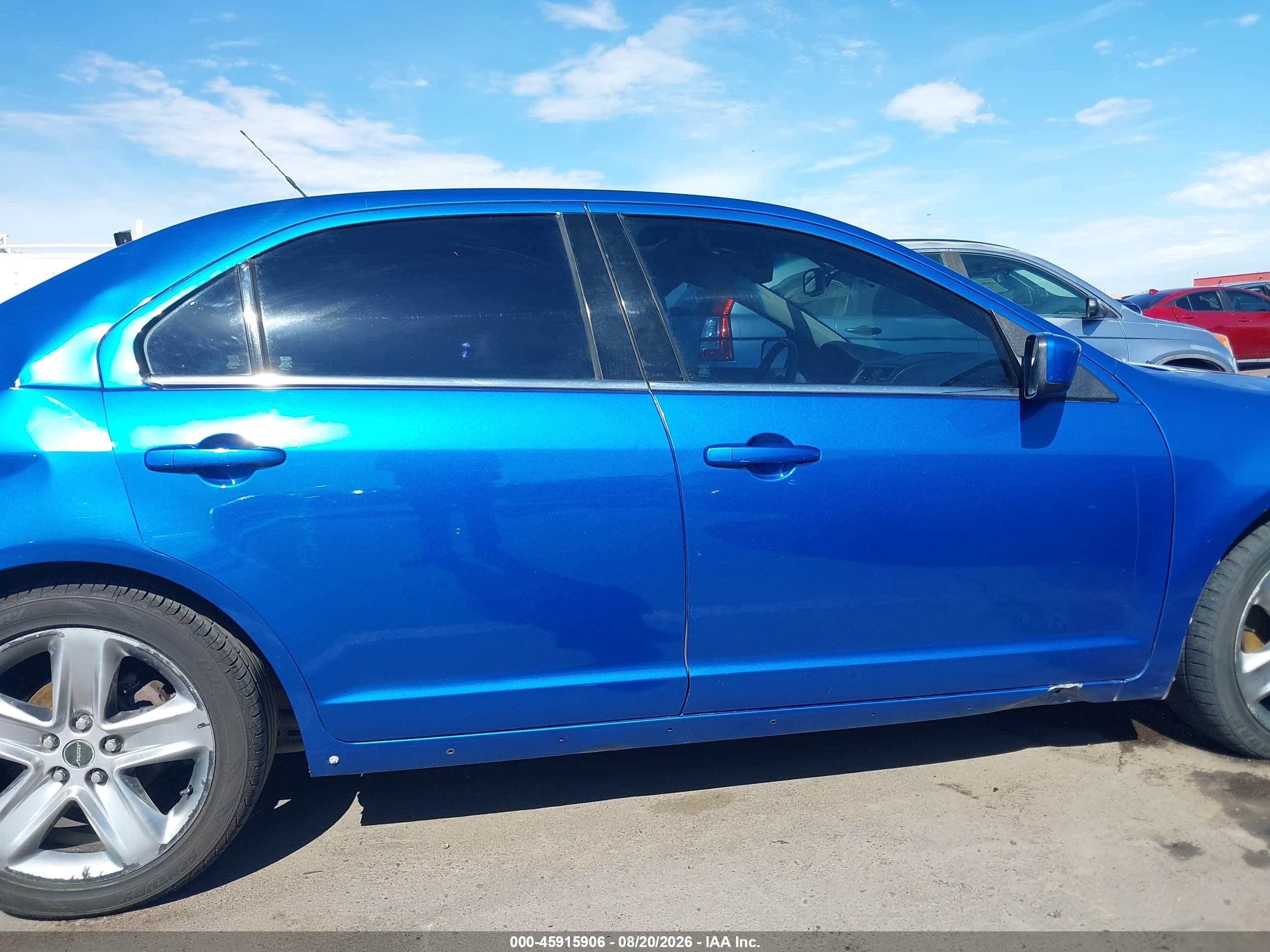 2011 Ford Fusion Sport Синий vin: 3FAHP0KC1BR131548