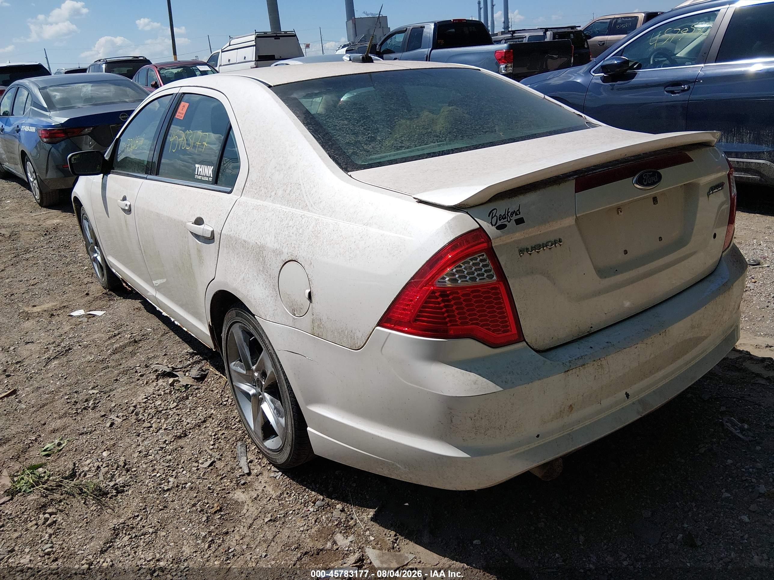 2011 Ford Fusion Sport White vin: 3FAHP0KC1BR159897