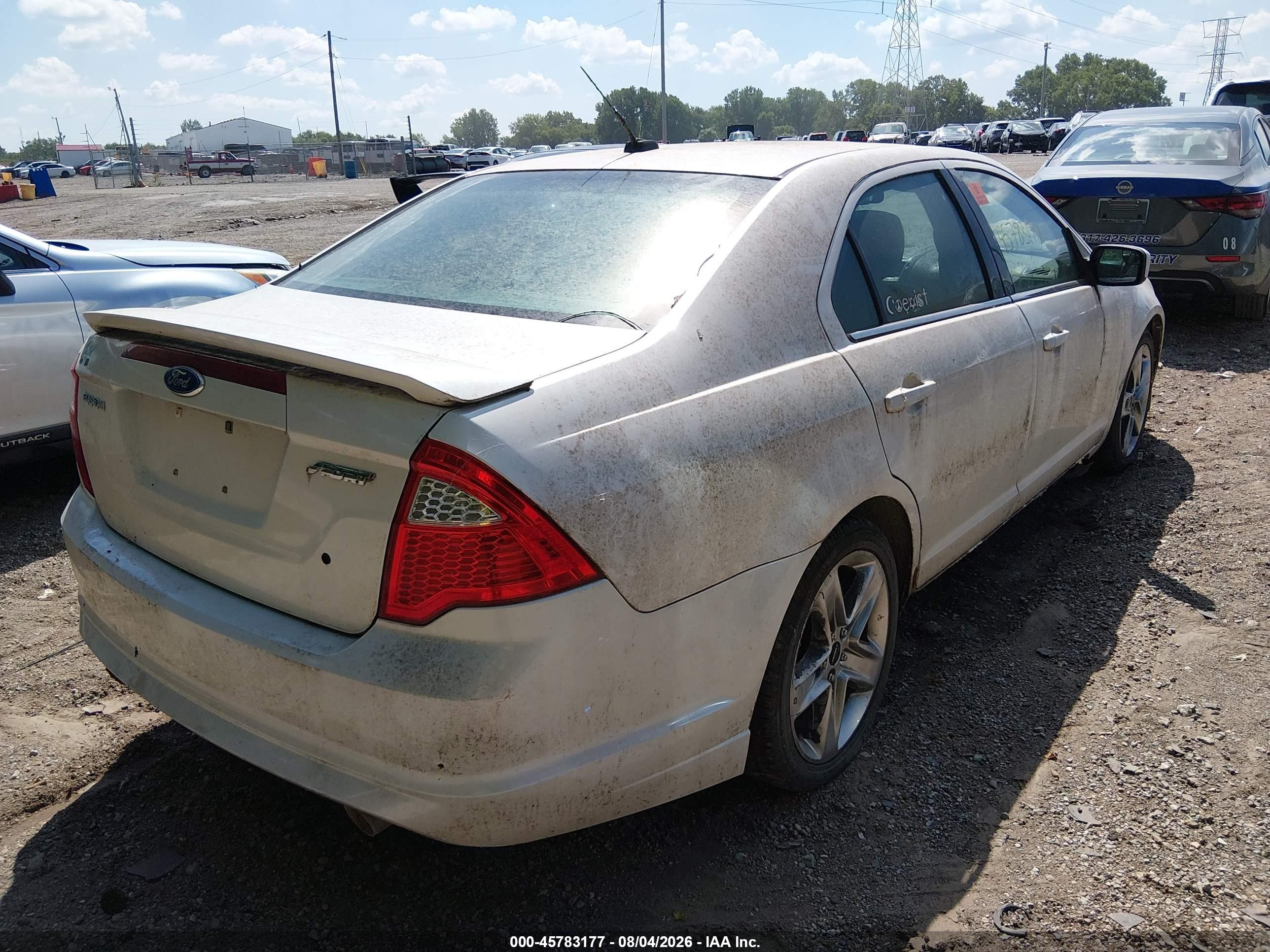 2011 Ford Fusion Sport White vin: 3FAHP0KC1BR159897