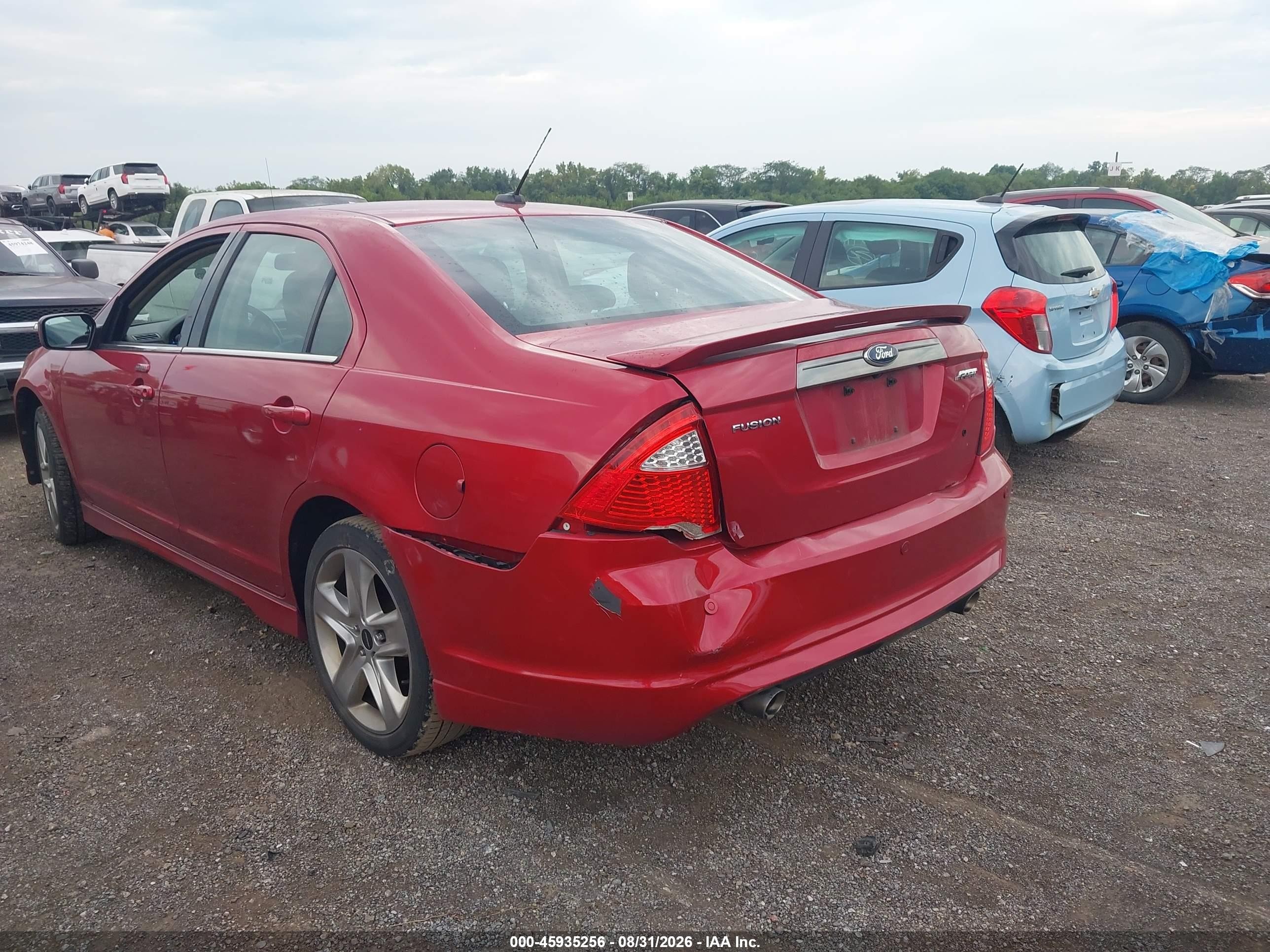 2012 Ford Fusion Sport Красный vin: 3FAHP0KC1CR319892