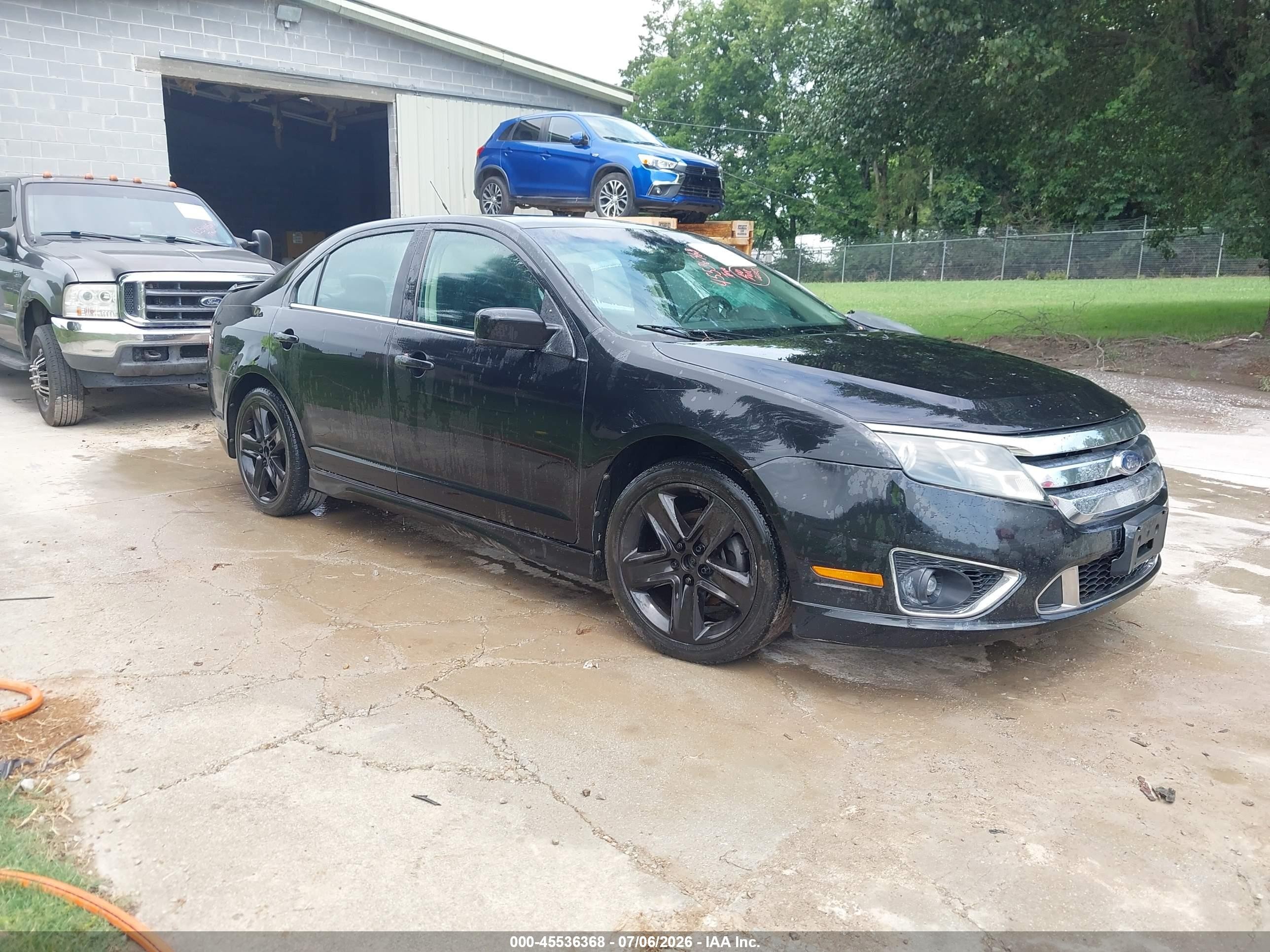 2010 Ford Fusion Sport Черный vin: 3FAHP0KC2AR122551