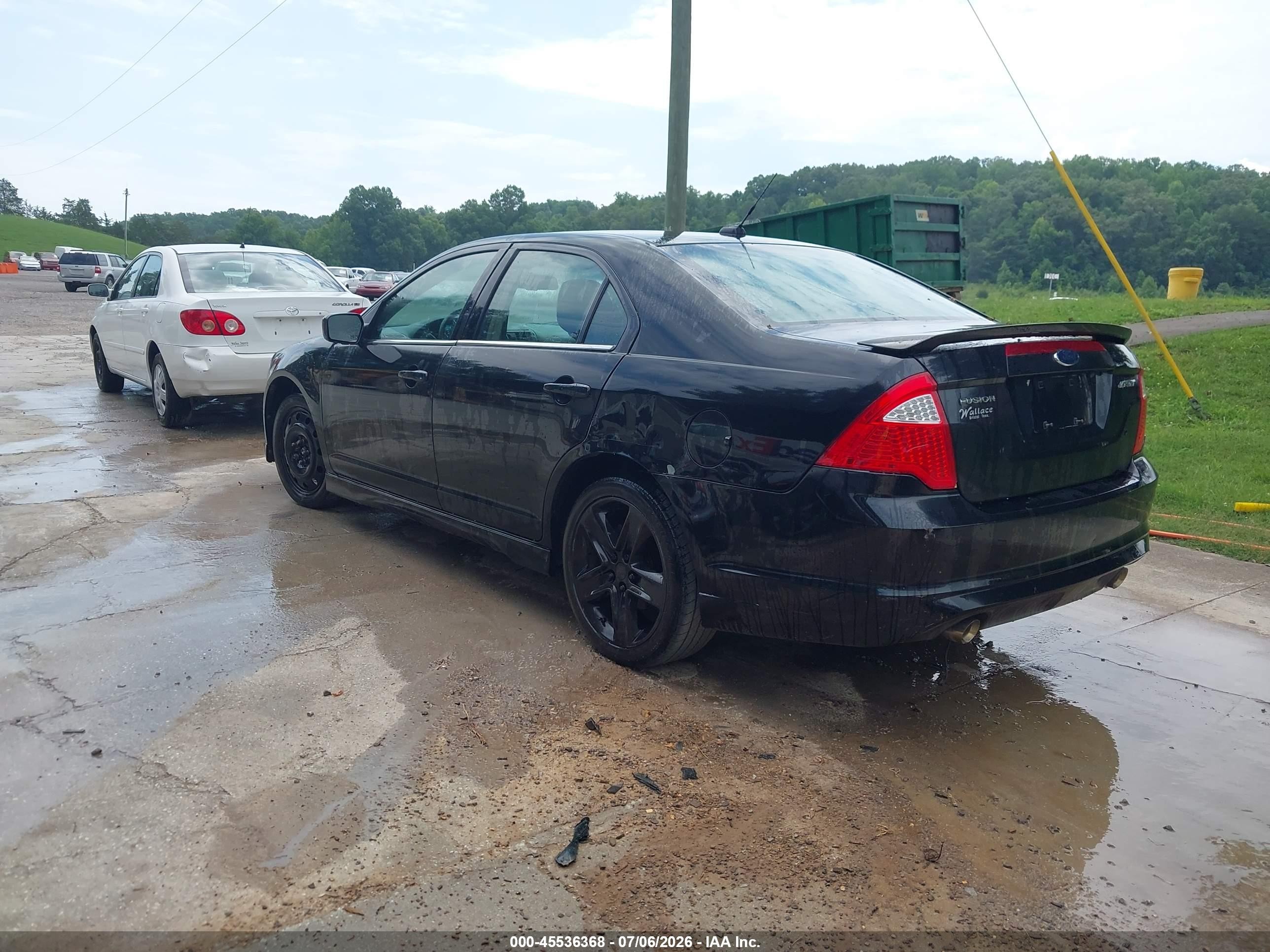 2010 Ford Fusion Sport Black vin: 3FAHP0KC2AR122551