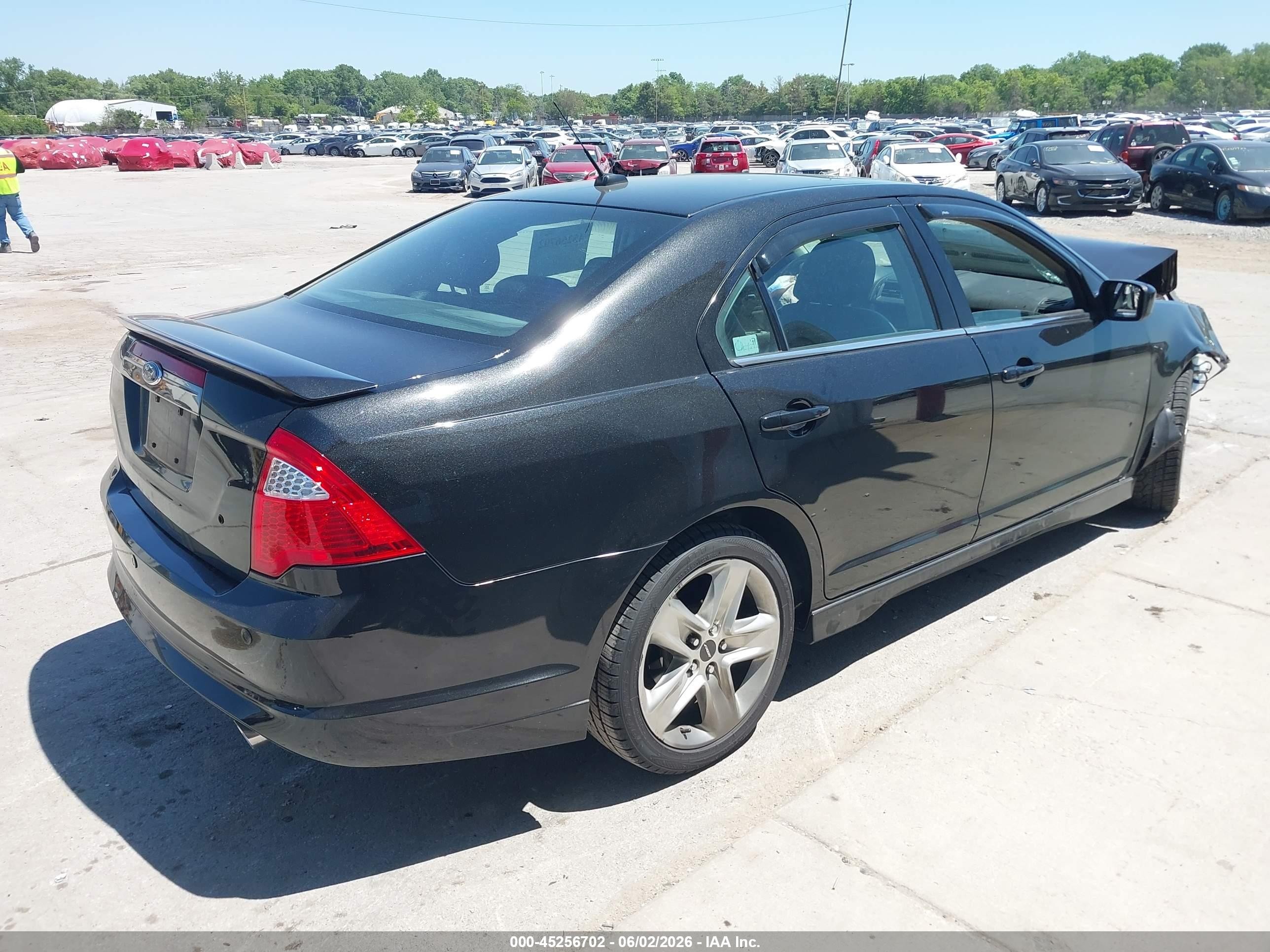 2011 Ford Fusion Sport Black vin: 3FAHP0KC3BR296243