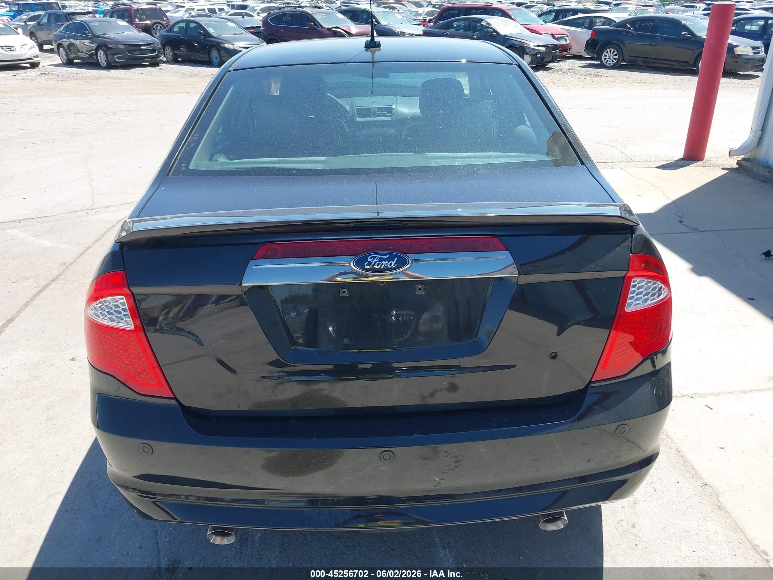 2011 Ford Fusion Sport Black vin: 3FAHP0KC3BR296243