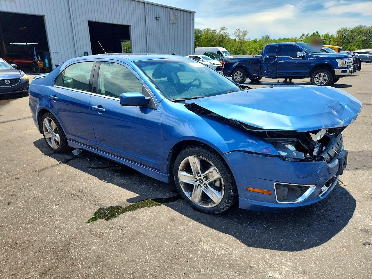2010 Ford Fusion Sport Blue vin: 3FAHP0KC4AR341690