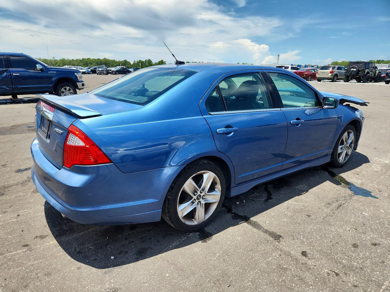 2010 Ford Fusion Sport Blue vin: 3FAHP0KC4AR341690