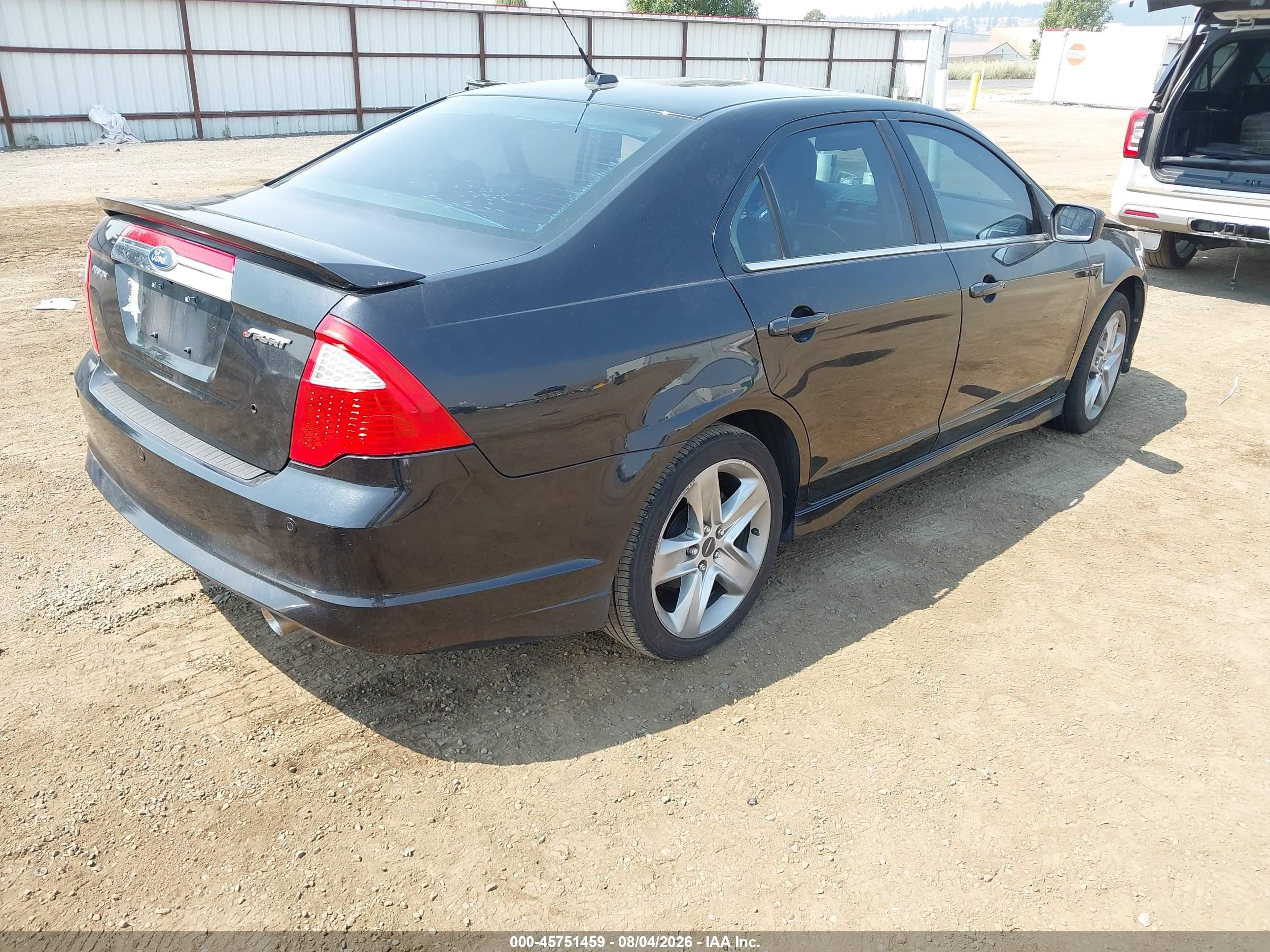 2010 Ford Fusion Sport Black vin: 3FAHP0KC4AR417375