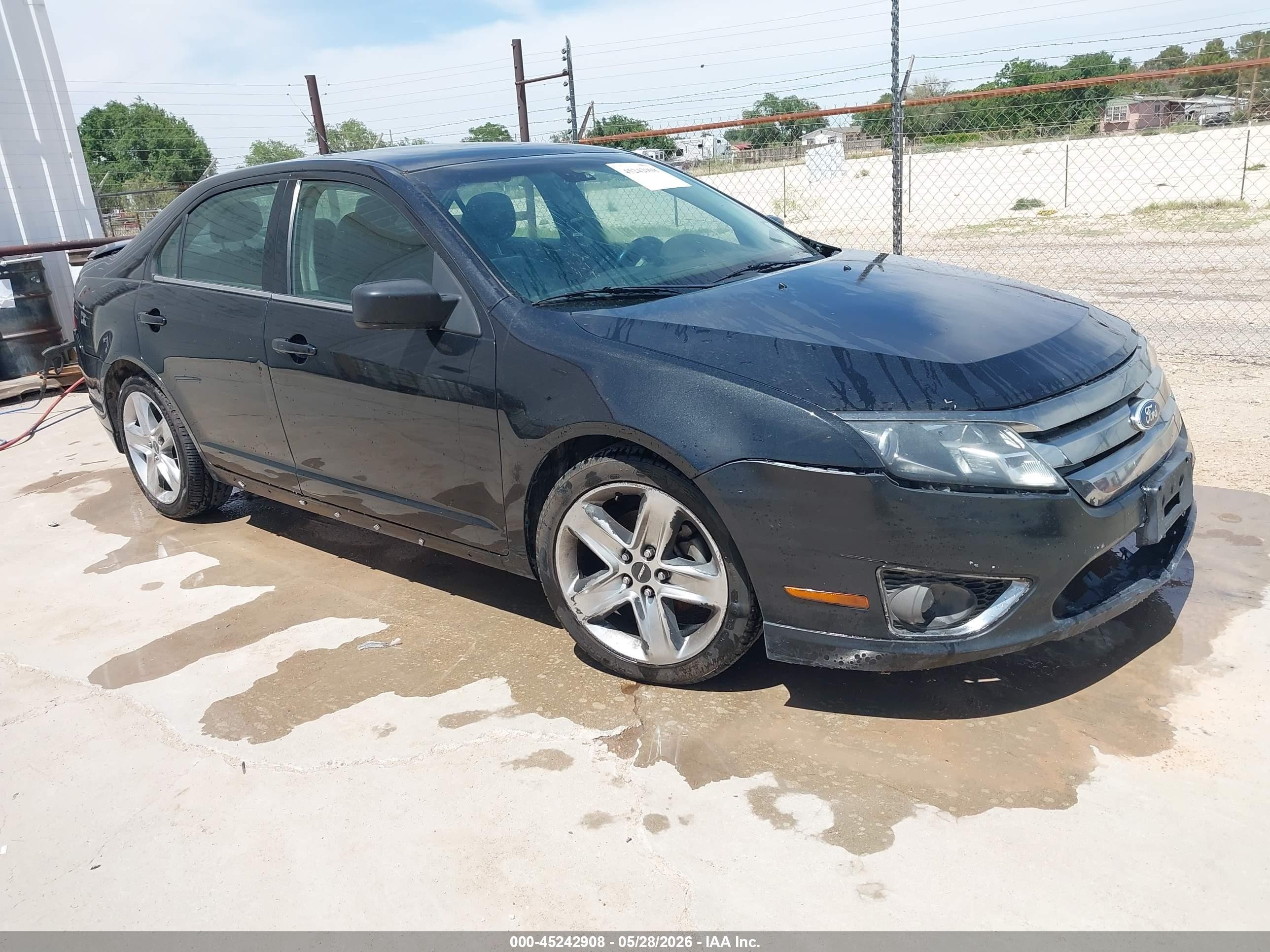 2011 Ford Fusion Sport Black vin: 3FAHP0KC4BR143953