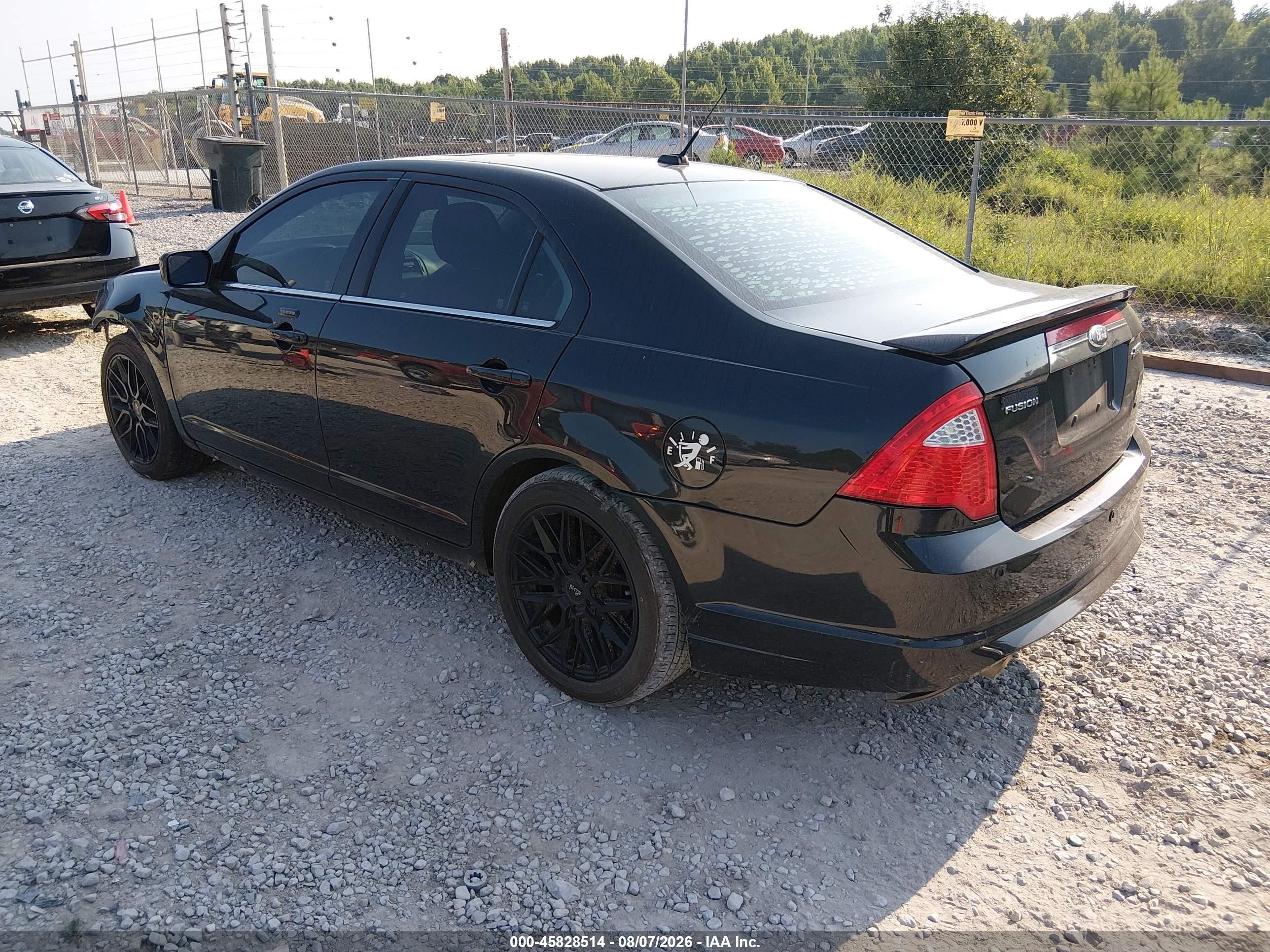 2011 Ford Fusion Sport Черный vin: 3FAHP0KC4BR314524