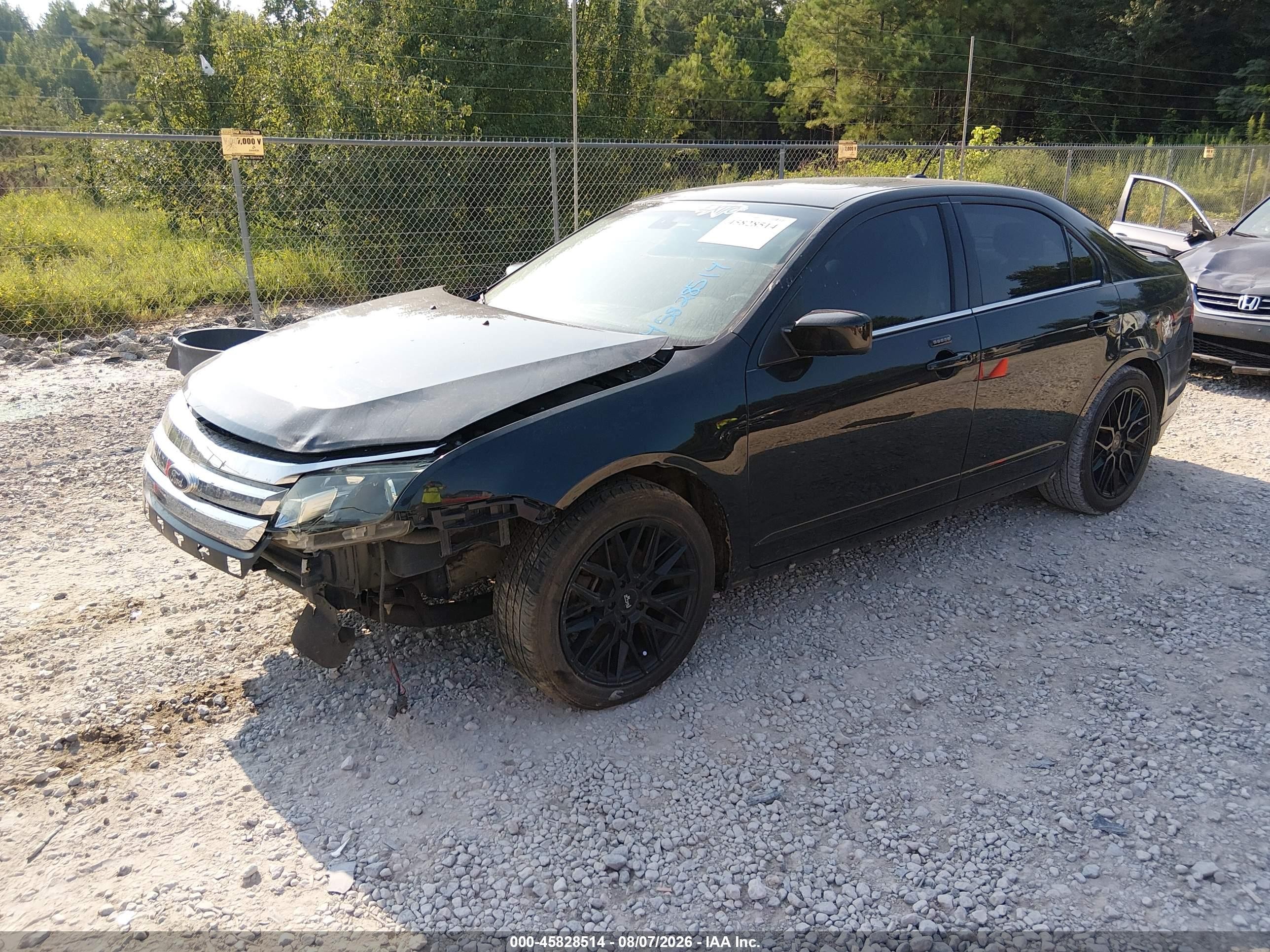 2011 Ford Fusion Sport Черный vin: 3FAHP0KC4BR314524