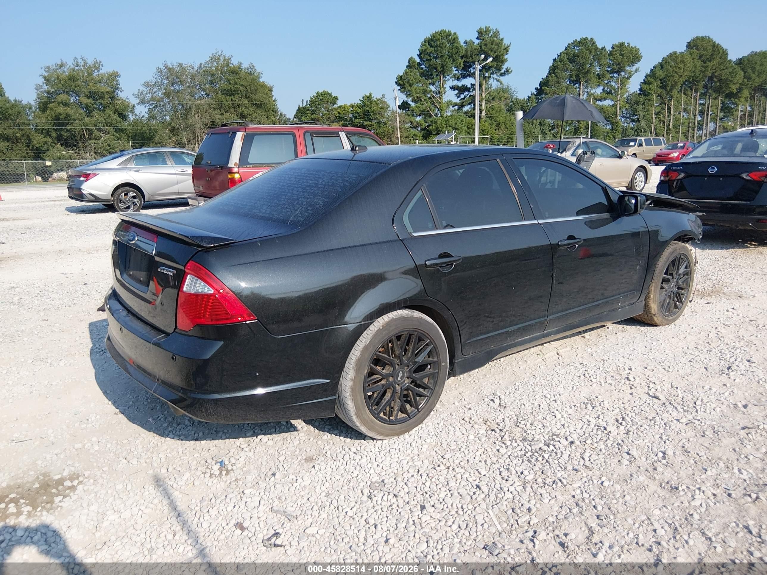 2011 Ford Fusion Sport Черный vin: 3FAHP0KC4BR314524
