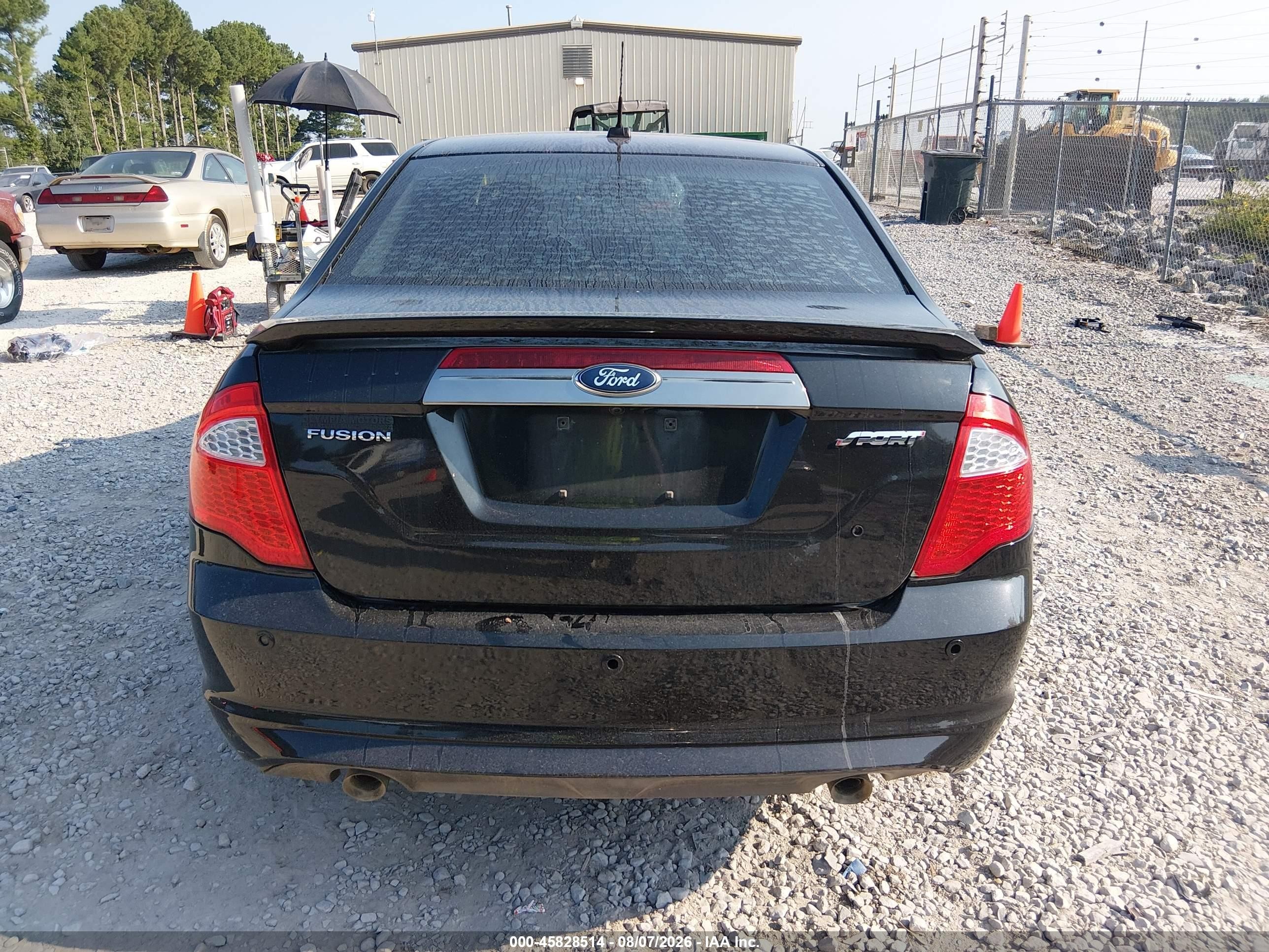 2011 Ford Fusion Sport Черный vin: 3FAHP0KC4BR314524