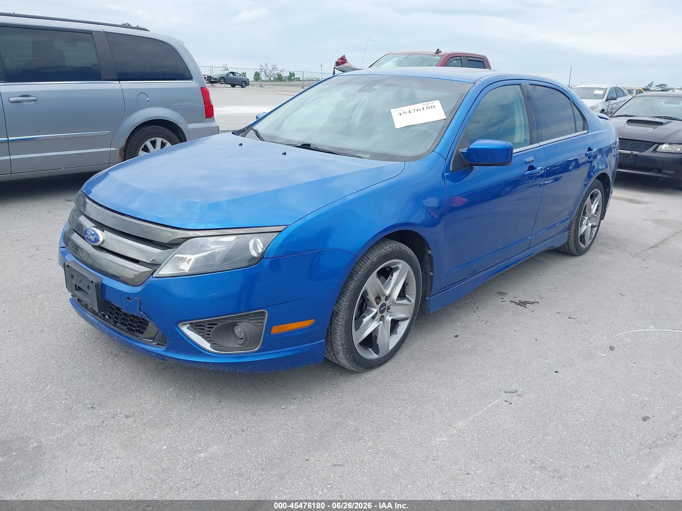 2012 Ford Fusion Sport Blue vin: 3FAHP0KC4CR264354