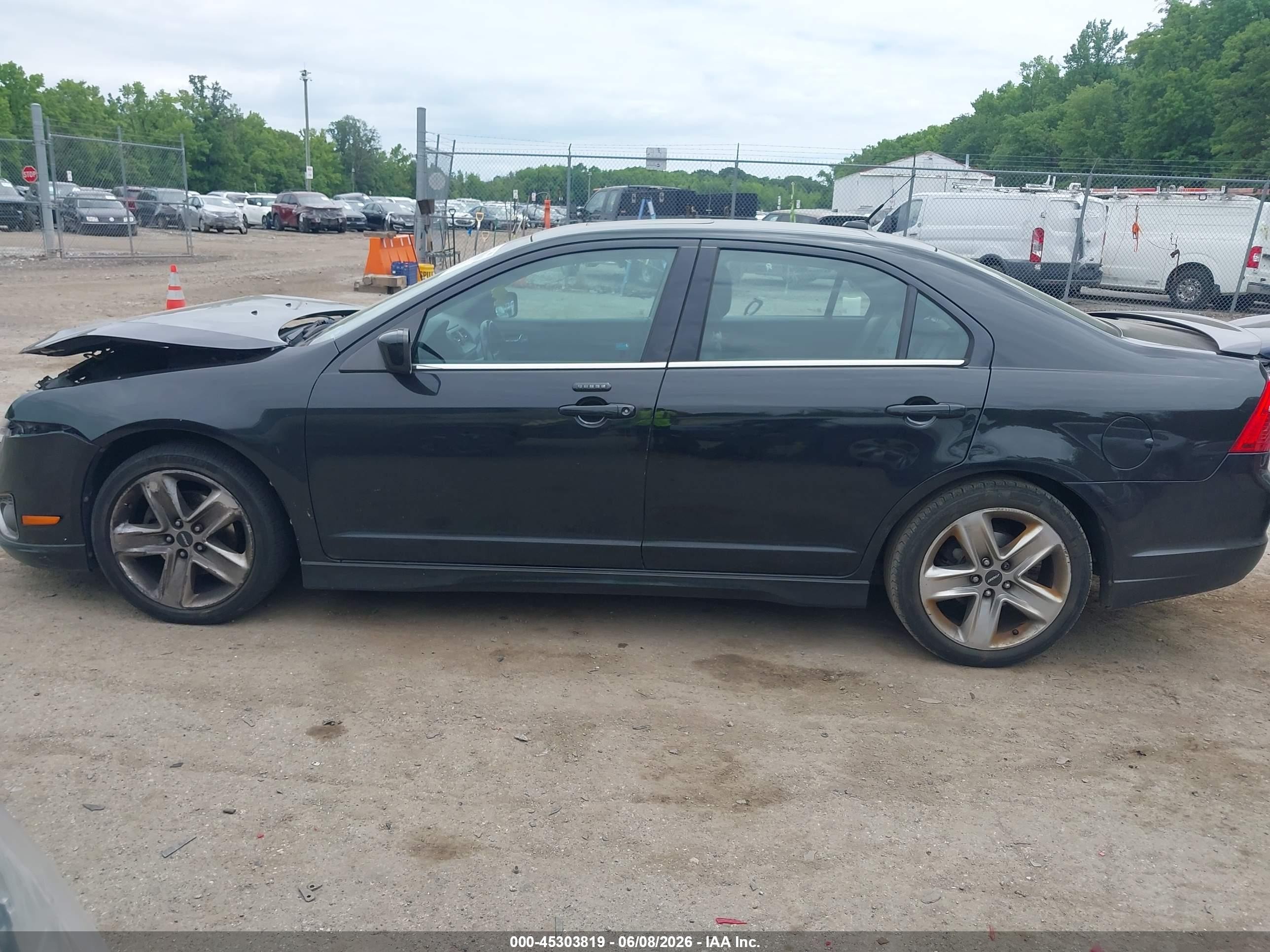 2012 Ford Fusion Sport Black vin: 3FAHP0KC4CR331146