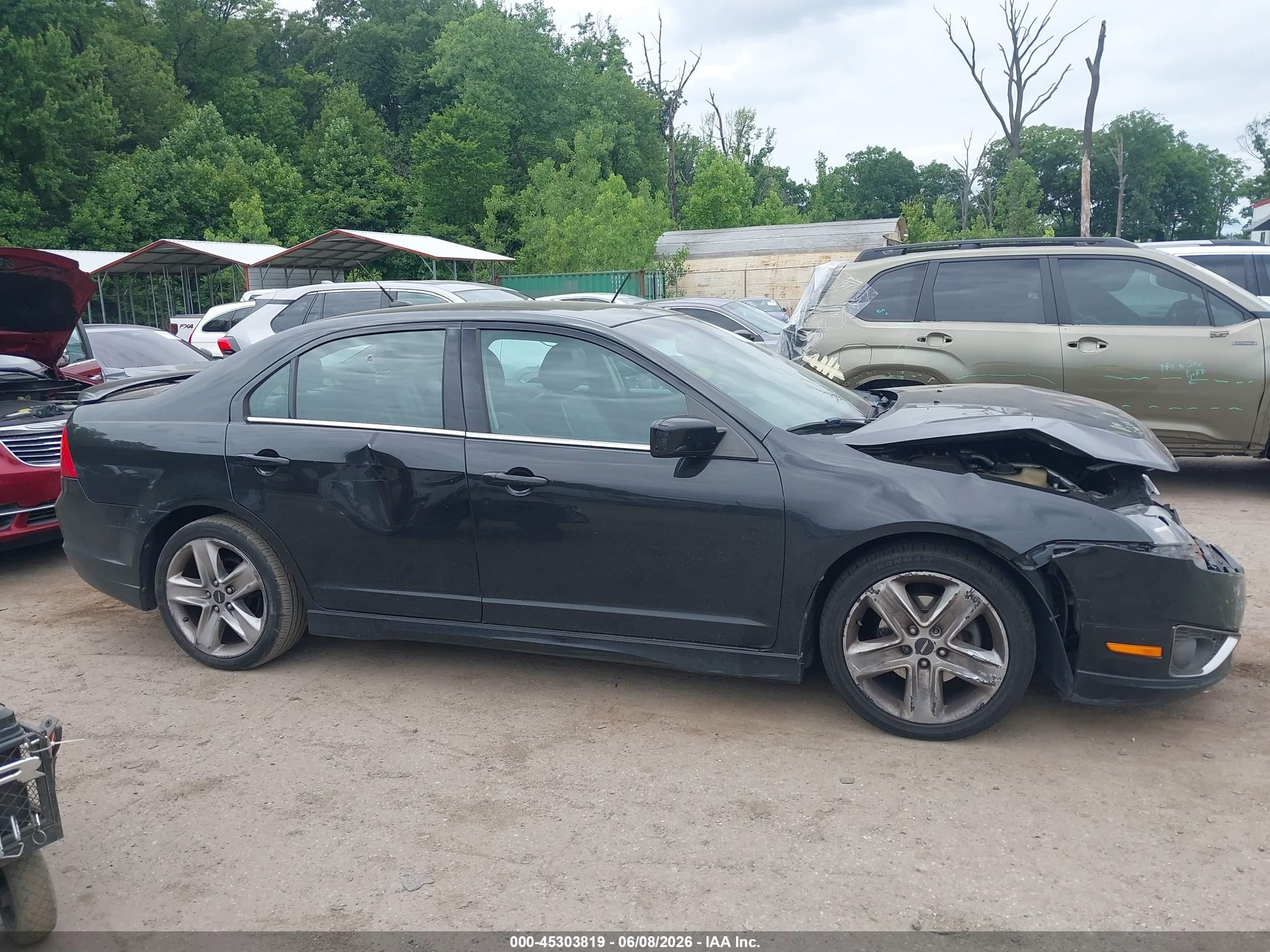 2012 Ford Fusion Sport Black vin: 3FAHP0KC4CR331146