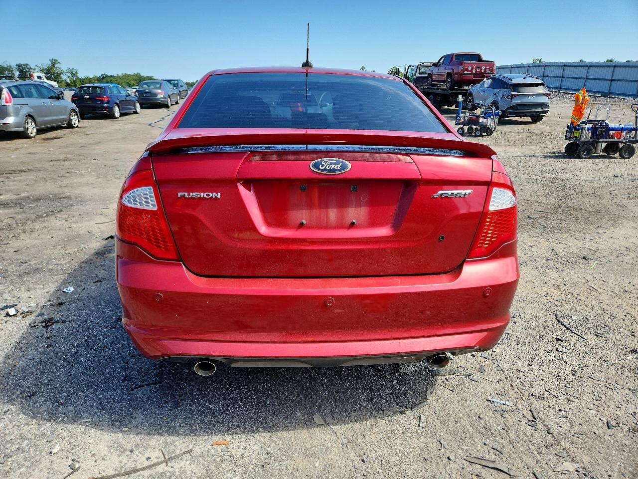 2011 Ford Fusion Sport Red vin: 3FAHP0KC6BR119718