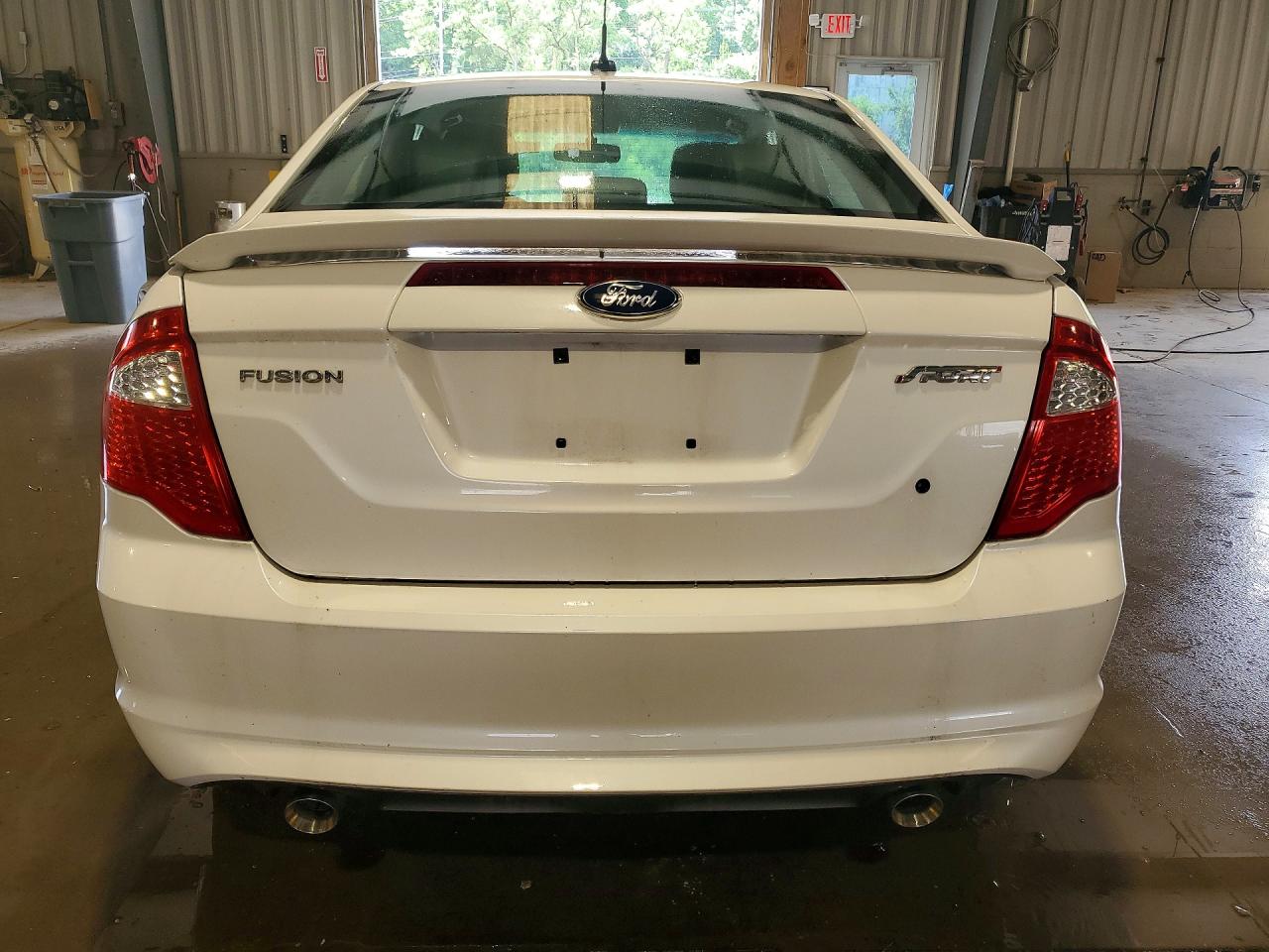 2012 Ford Fusion Sport White vin: 3FAHP0KC6CR168385