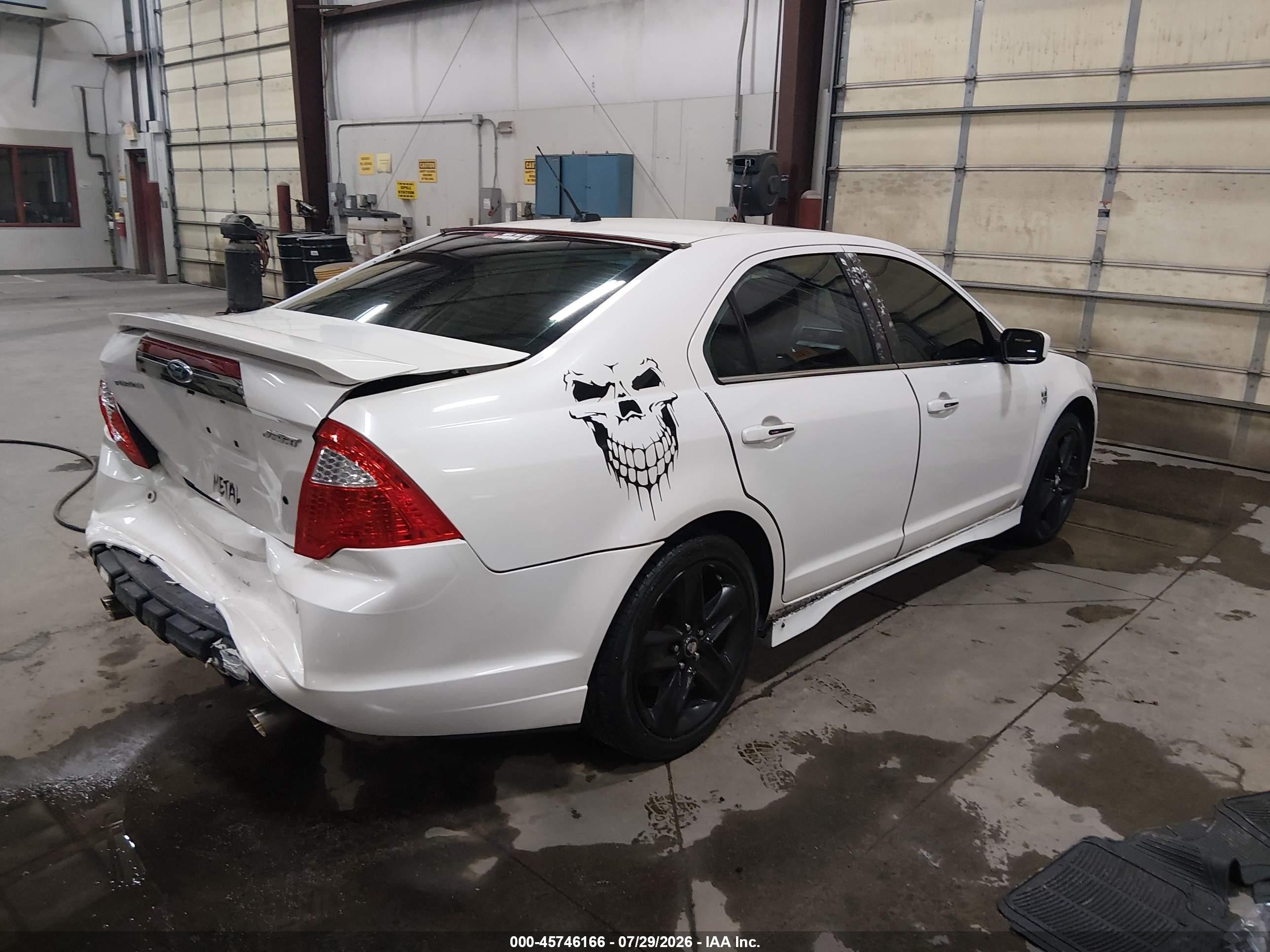 2012 Ford Fusion Sport White vin: 3FAHP0KC6CR193321