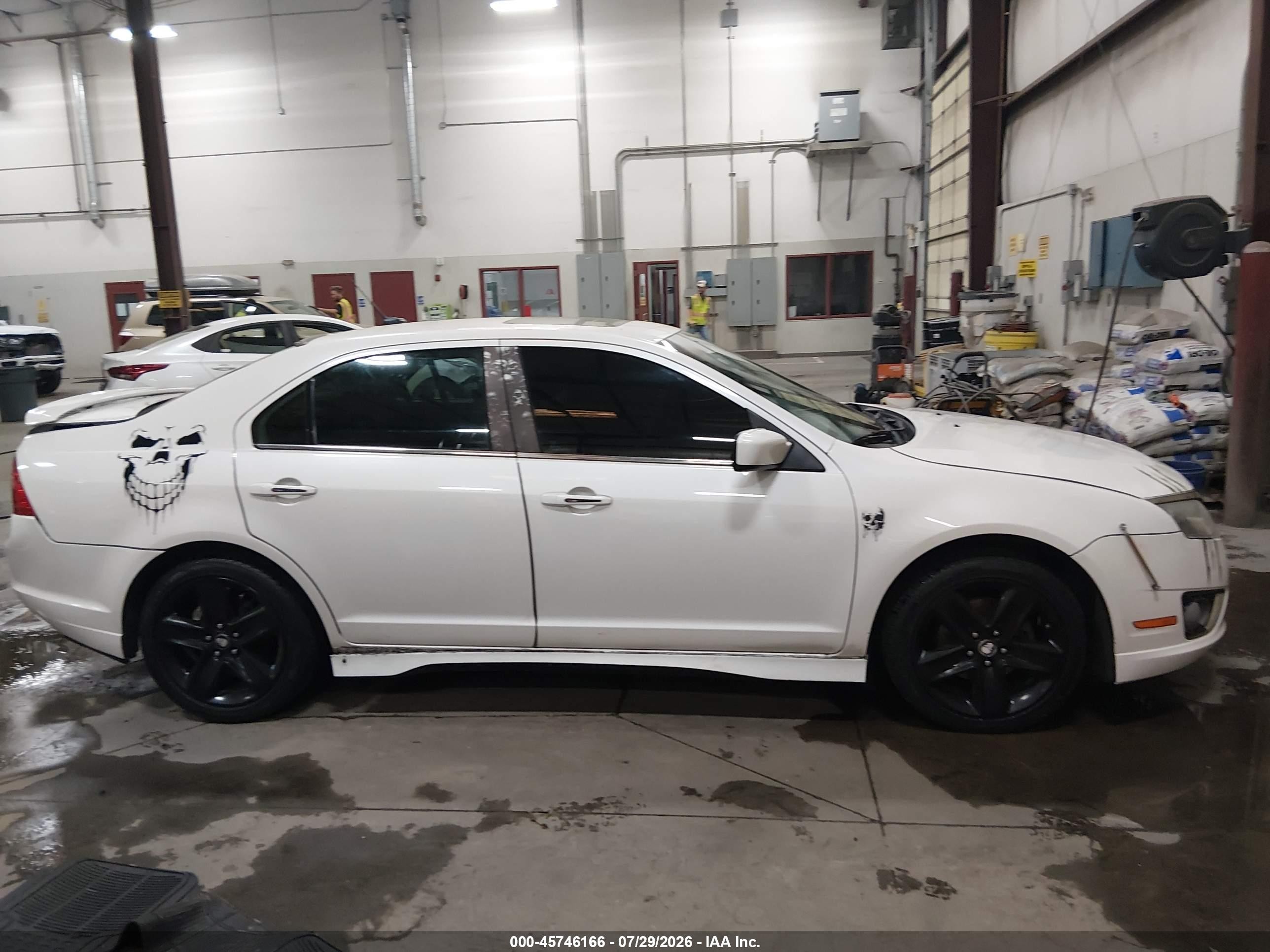 2012 Ford Fusion Sport White vin: 3FAHP0KC6CR193321
