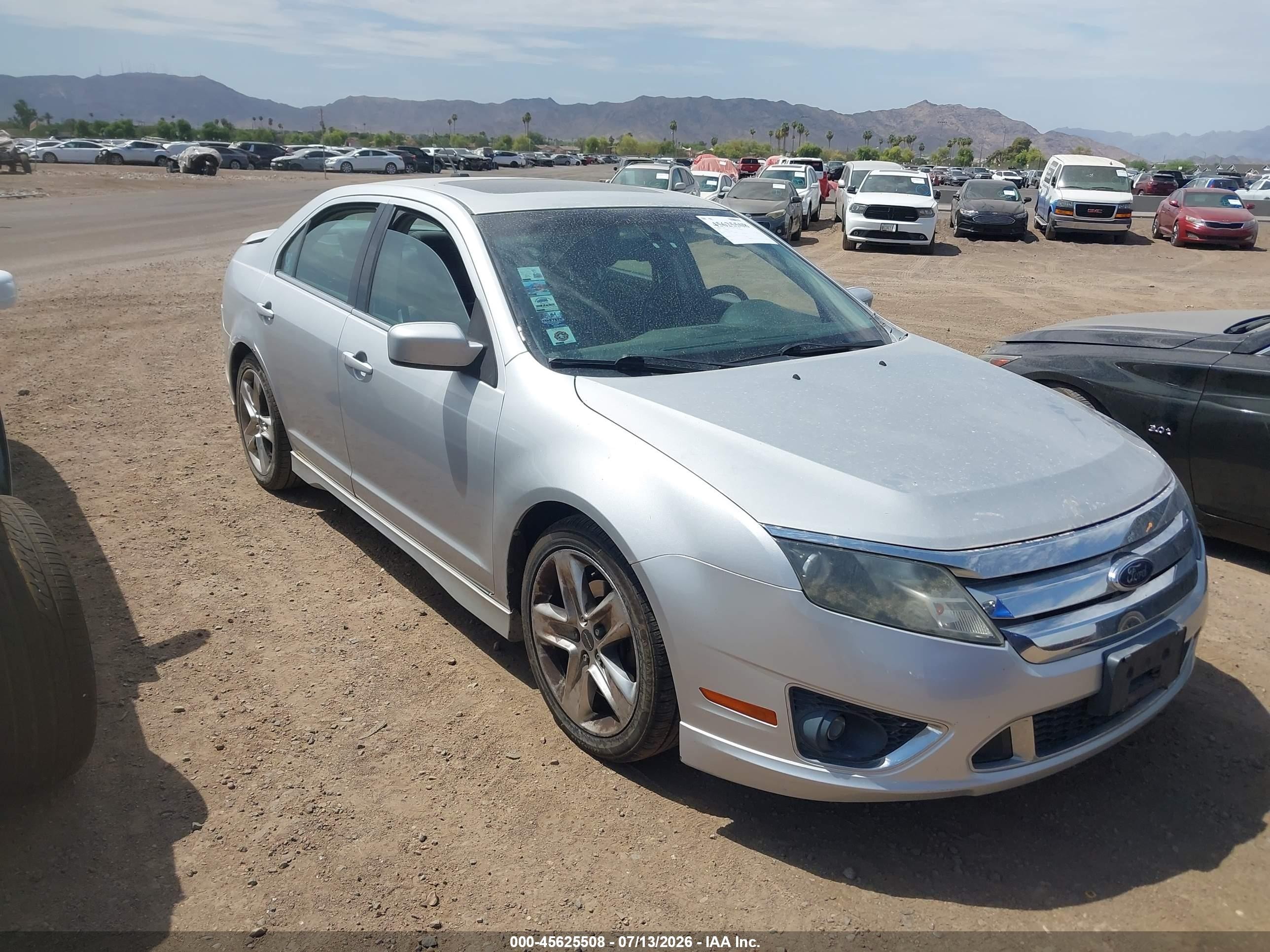 2010 Ford Fusion Sport Серебряный vin: 3FAHP0KC7AR112906