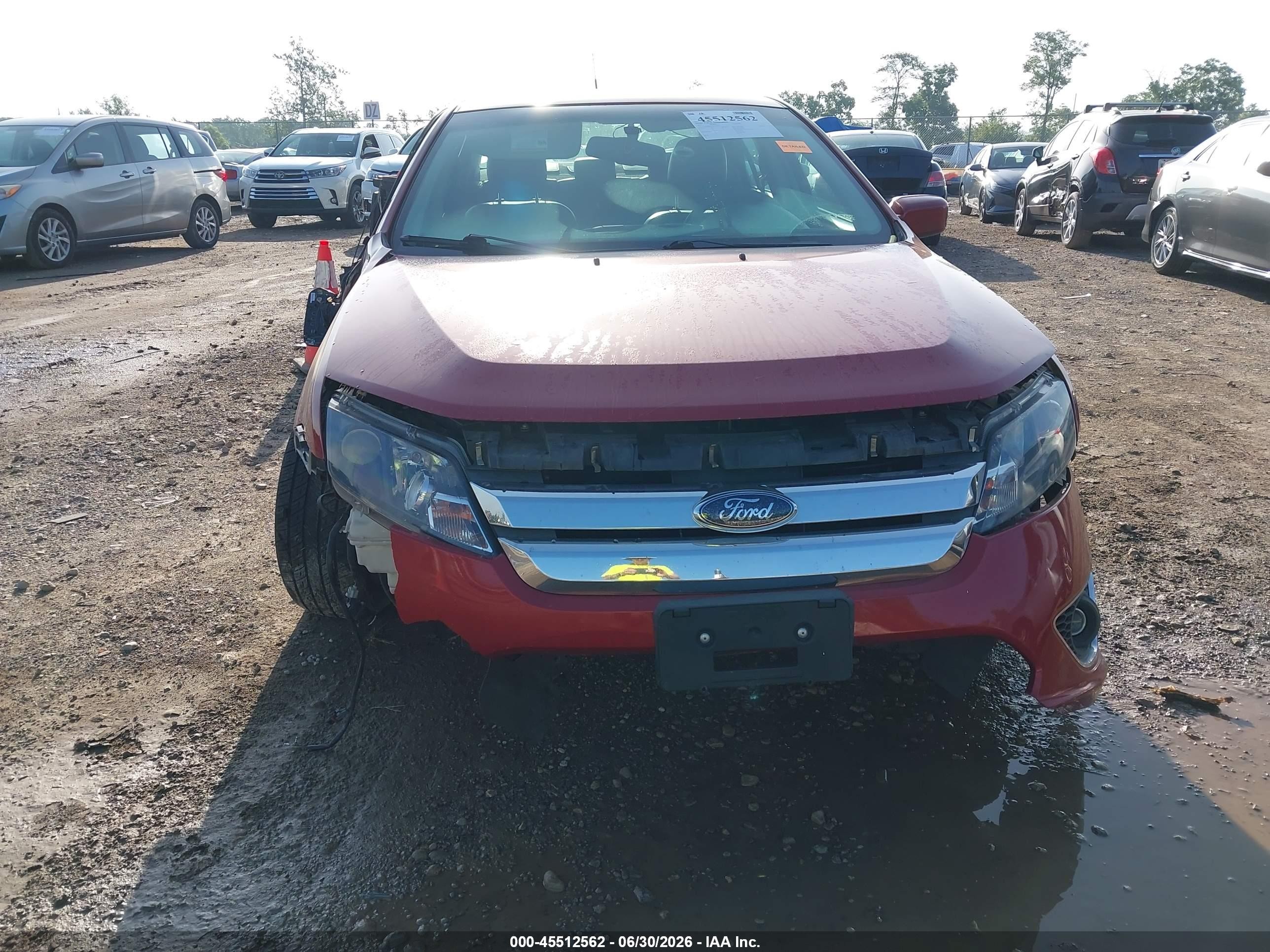 2010 Ford Fusion Sport Red vin: 3FAHP0KC7AR232155