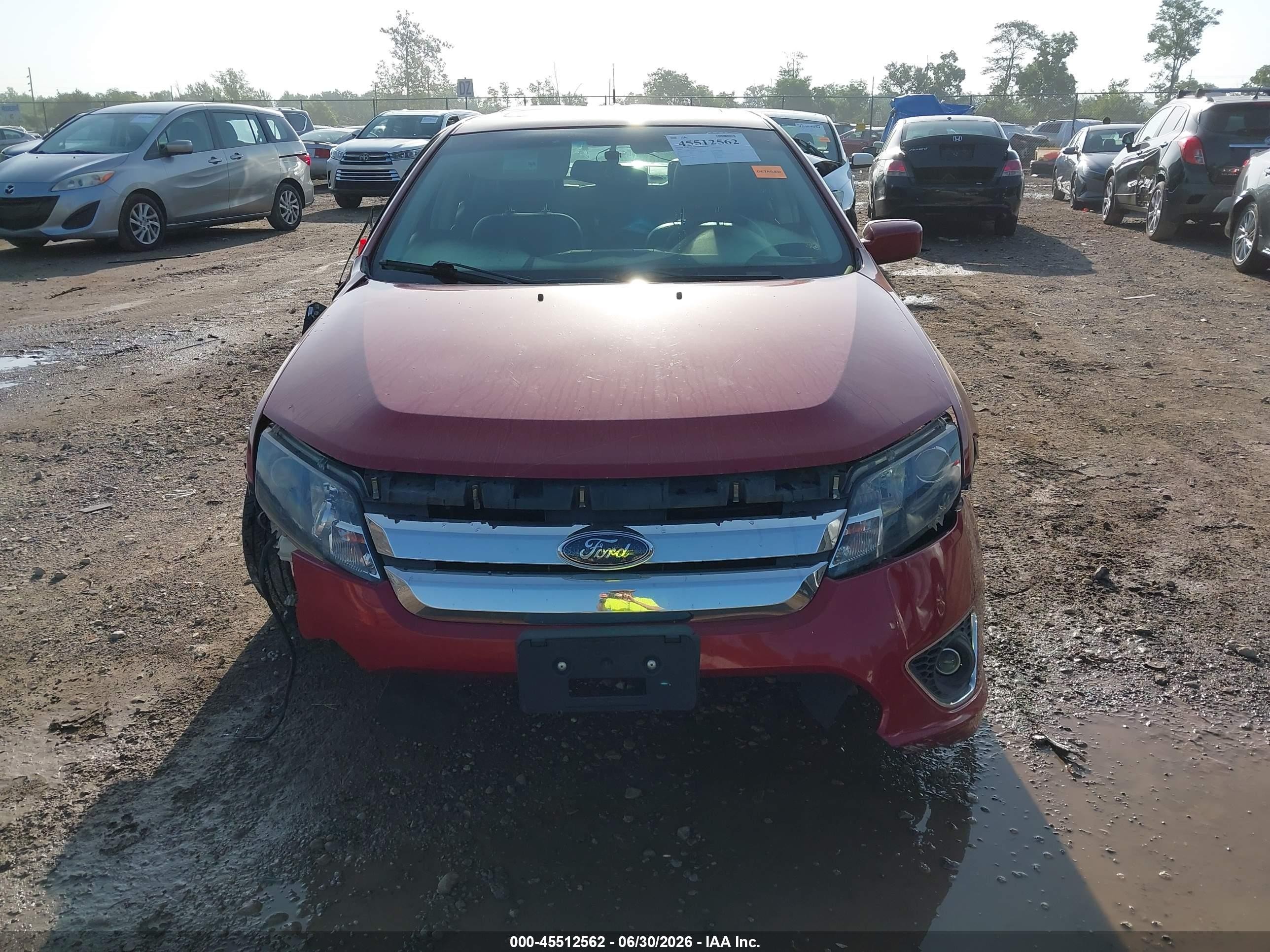 2010 Ford Fusion Sport Red vin: 3FAHP0KC7AR232155