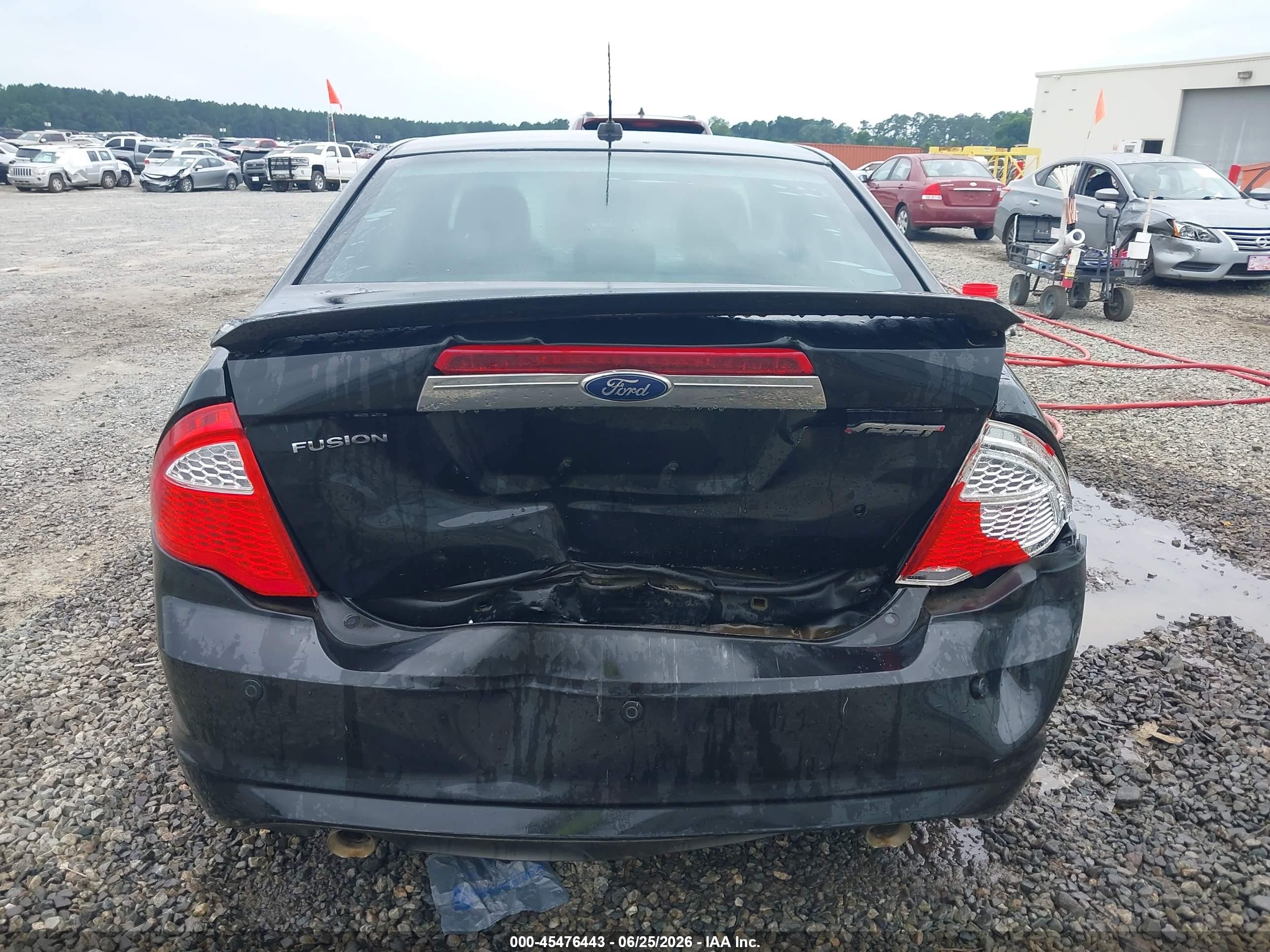 2010 Ford Fusion Sport Black vin: 3FAHP0KC7AR354126