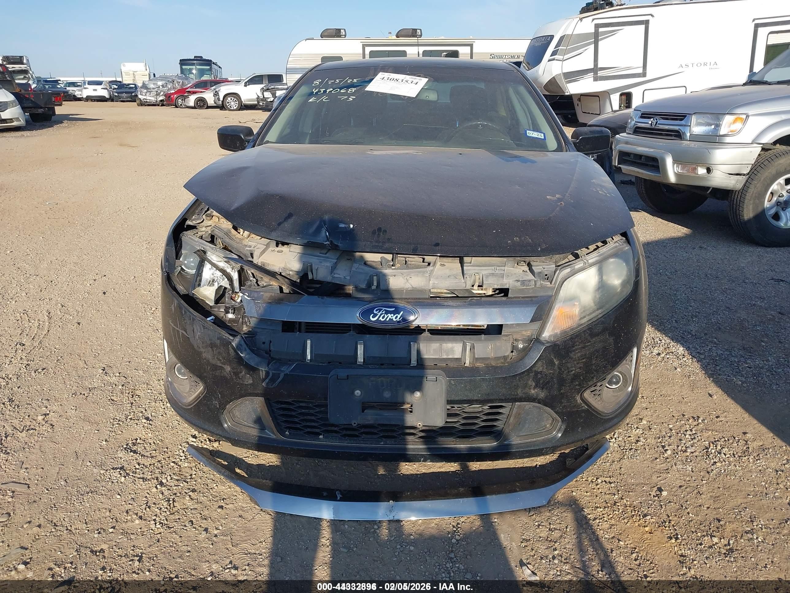 2011 Ford Fusion Sport Черный vin: 3FAHP0KC7BR189745