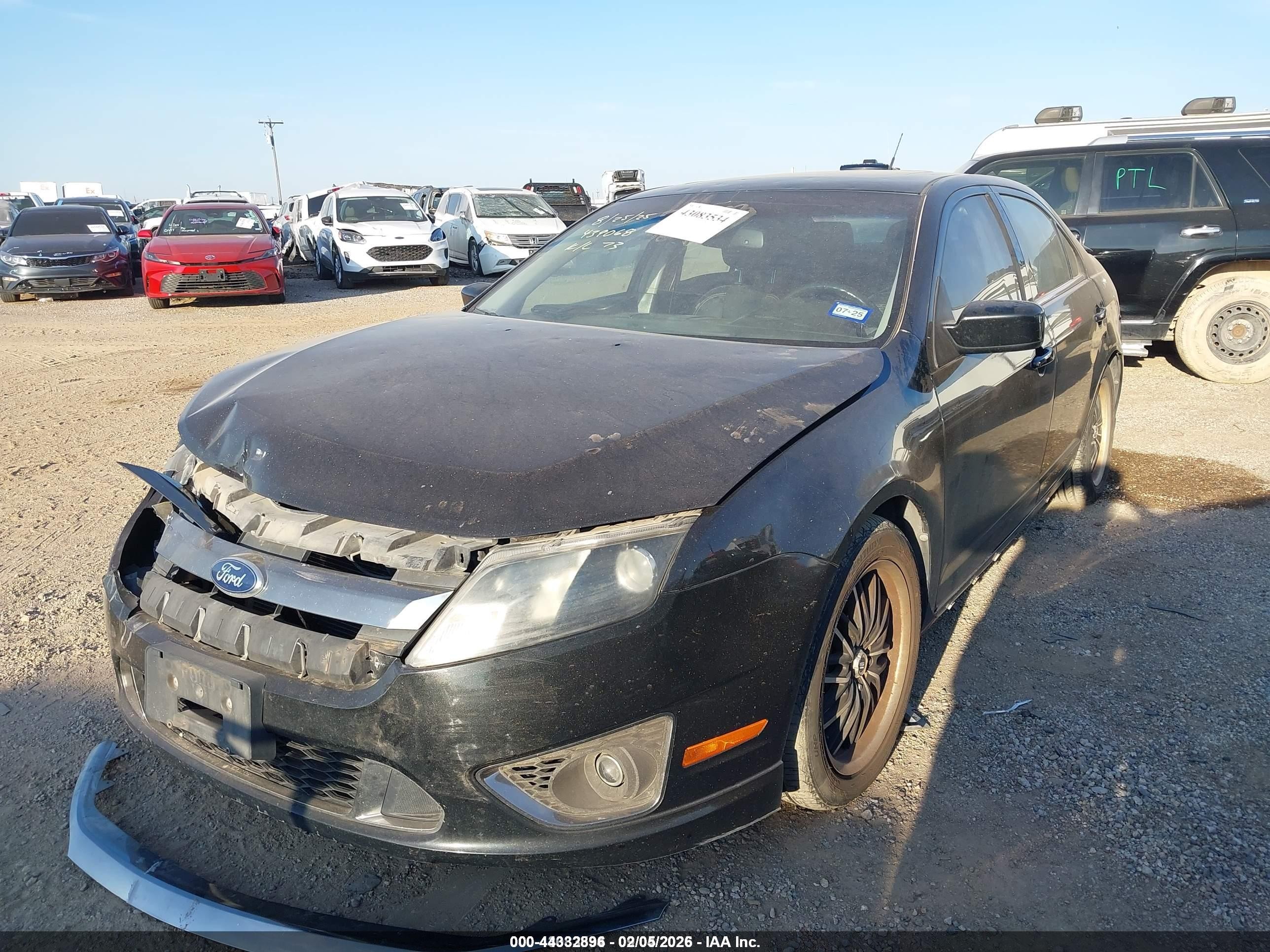 2011 Ford Fusion Sport Черный vin: 3FAHP0KC7BR189745