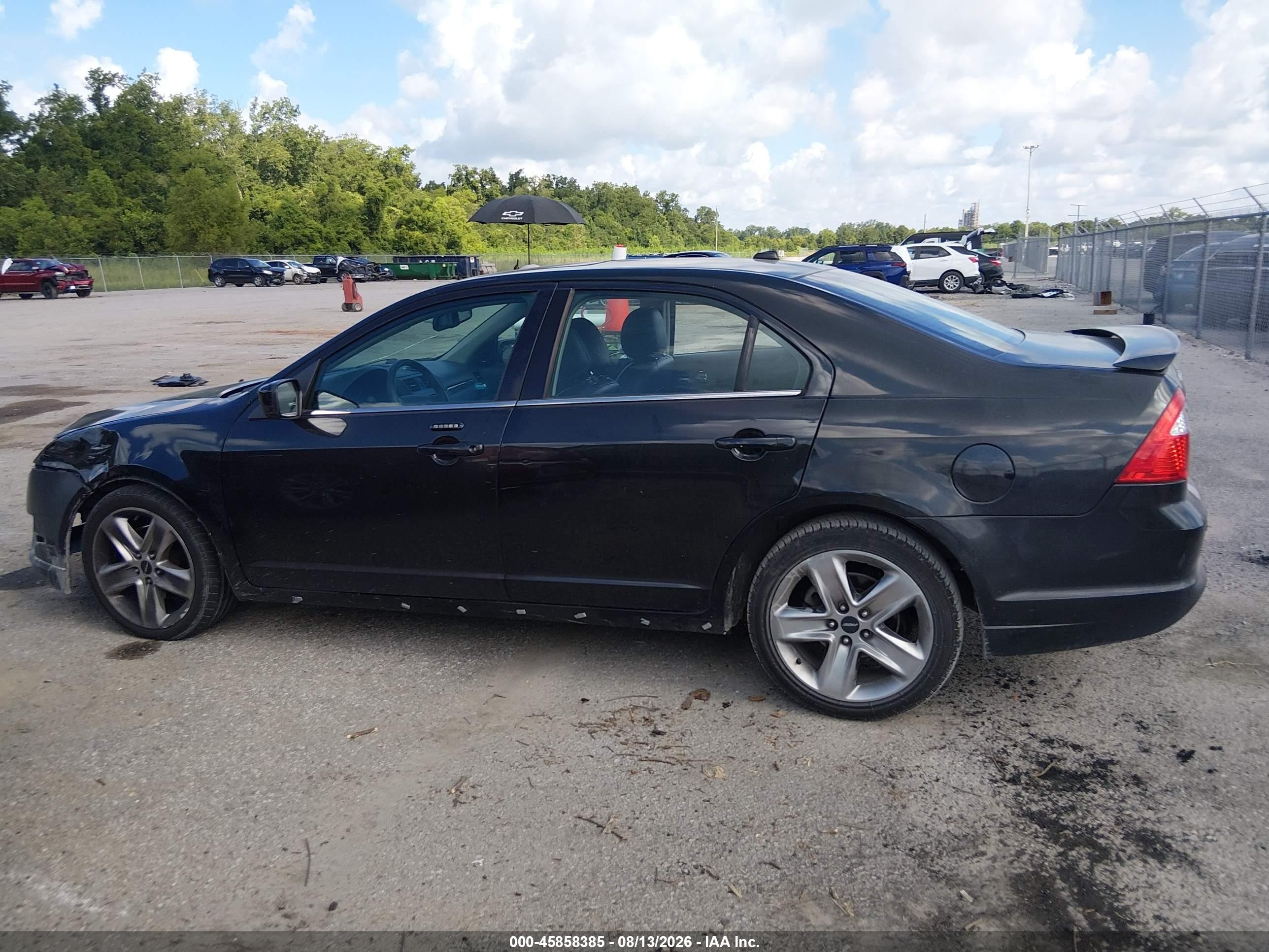2012 Ford Fusion Sport Черный vin: 3FAHP0KC7CR443889