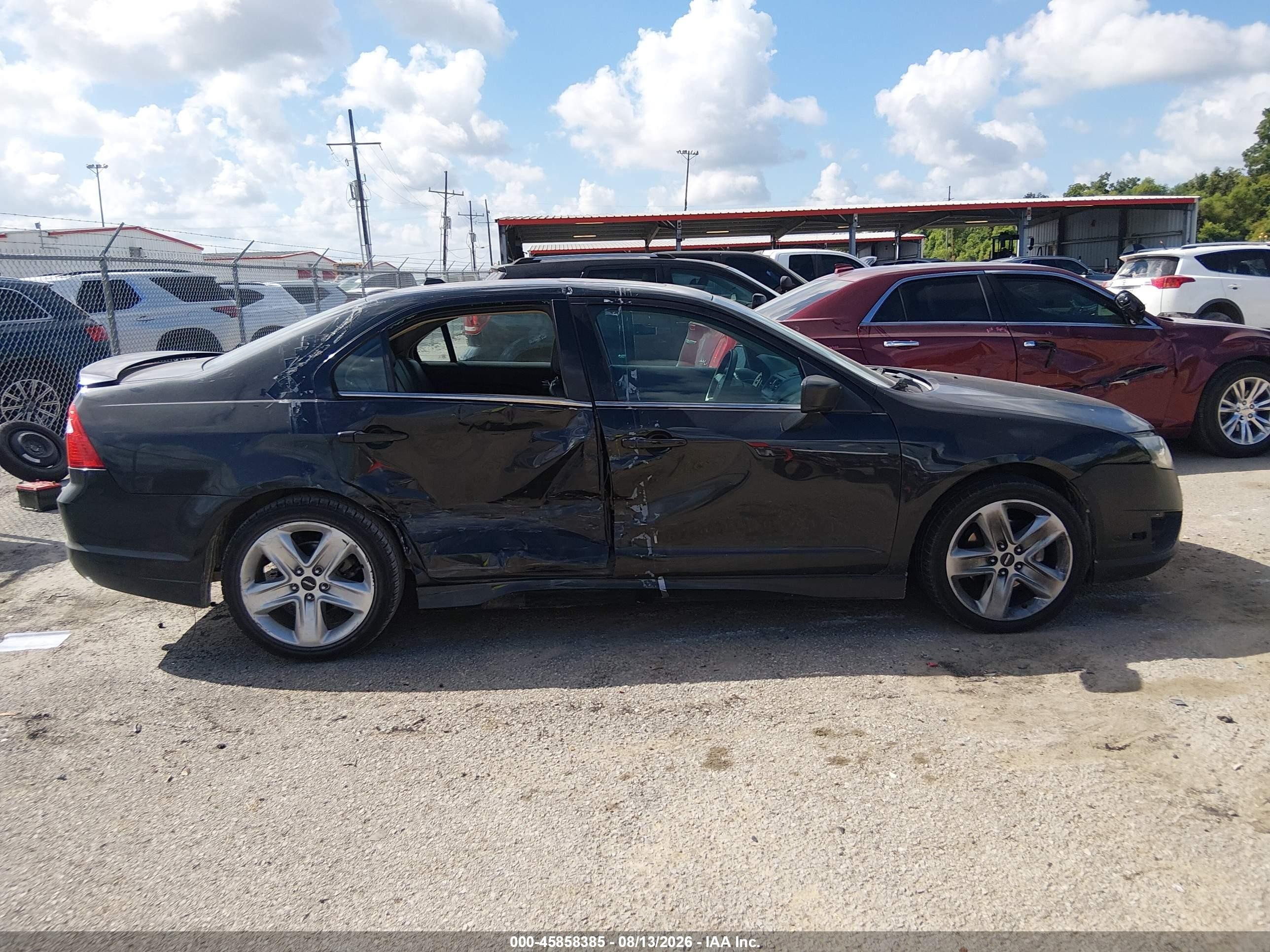 2012 Ford Fusion Sport Черный vin: 3FAHP0KC7CR443889