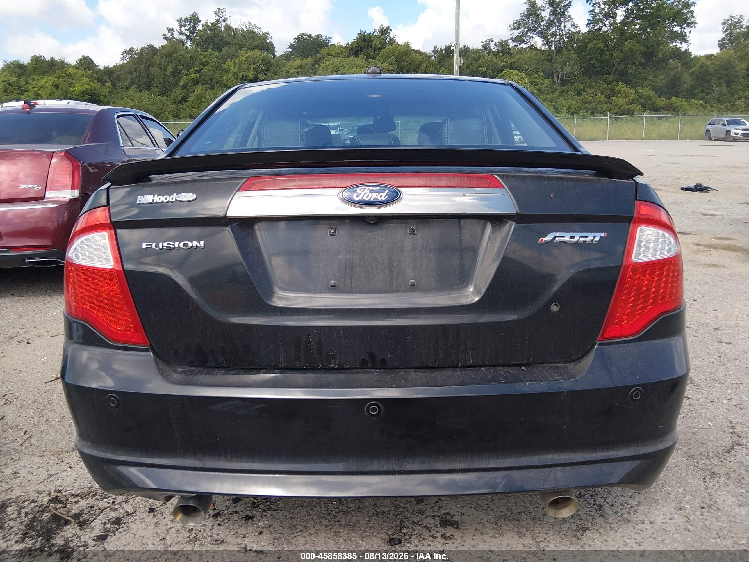 2012 Ford Fusion Sport Черный vin: 3FAHP0KC7CR443889